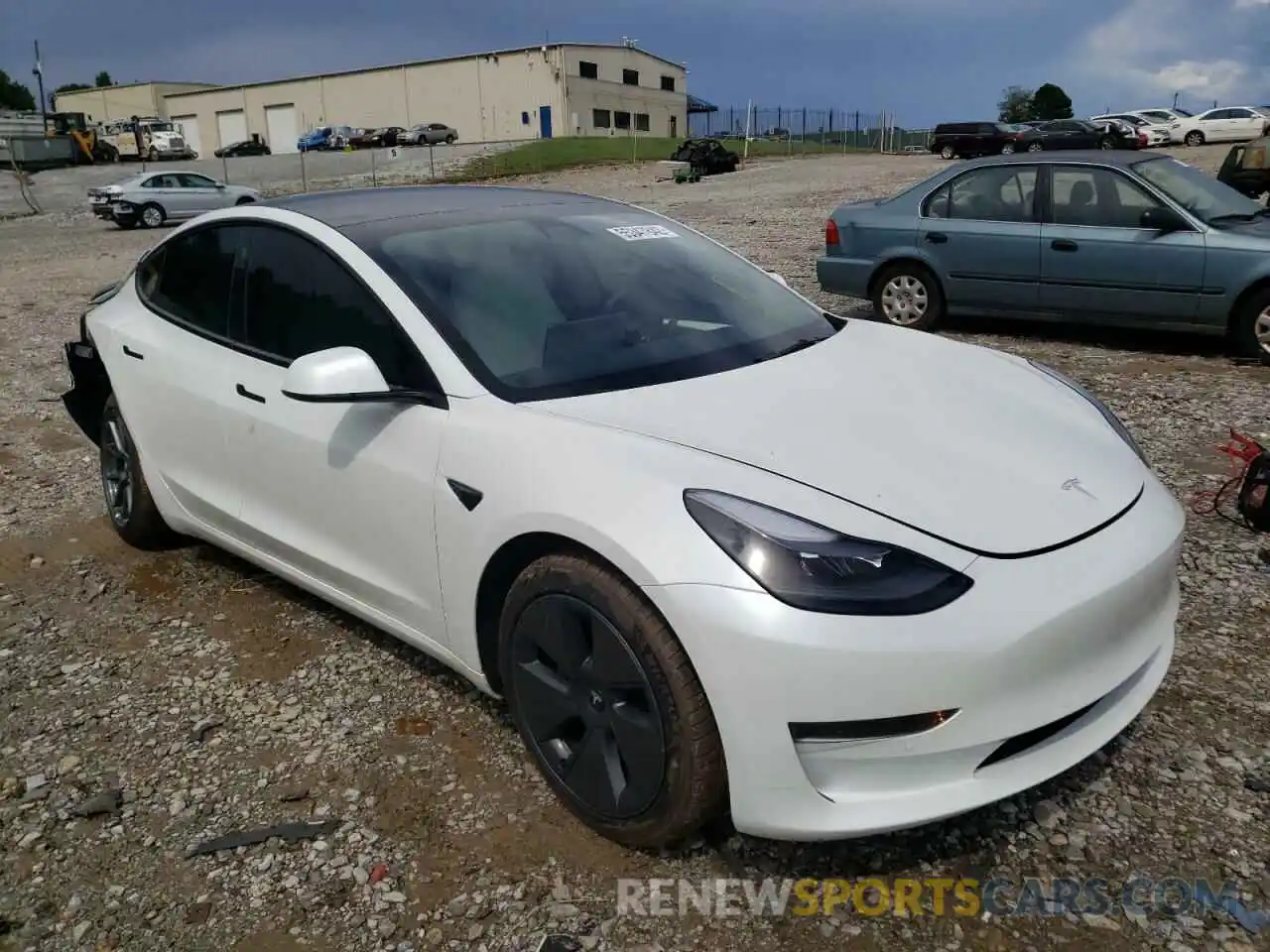 1 Photograph of a damaged car 5YJ3E1EA8MF087465 TESLA MODEL 3 2021