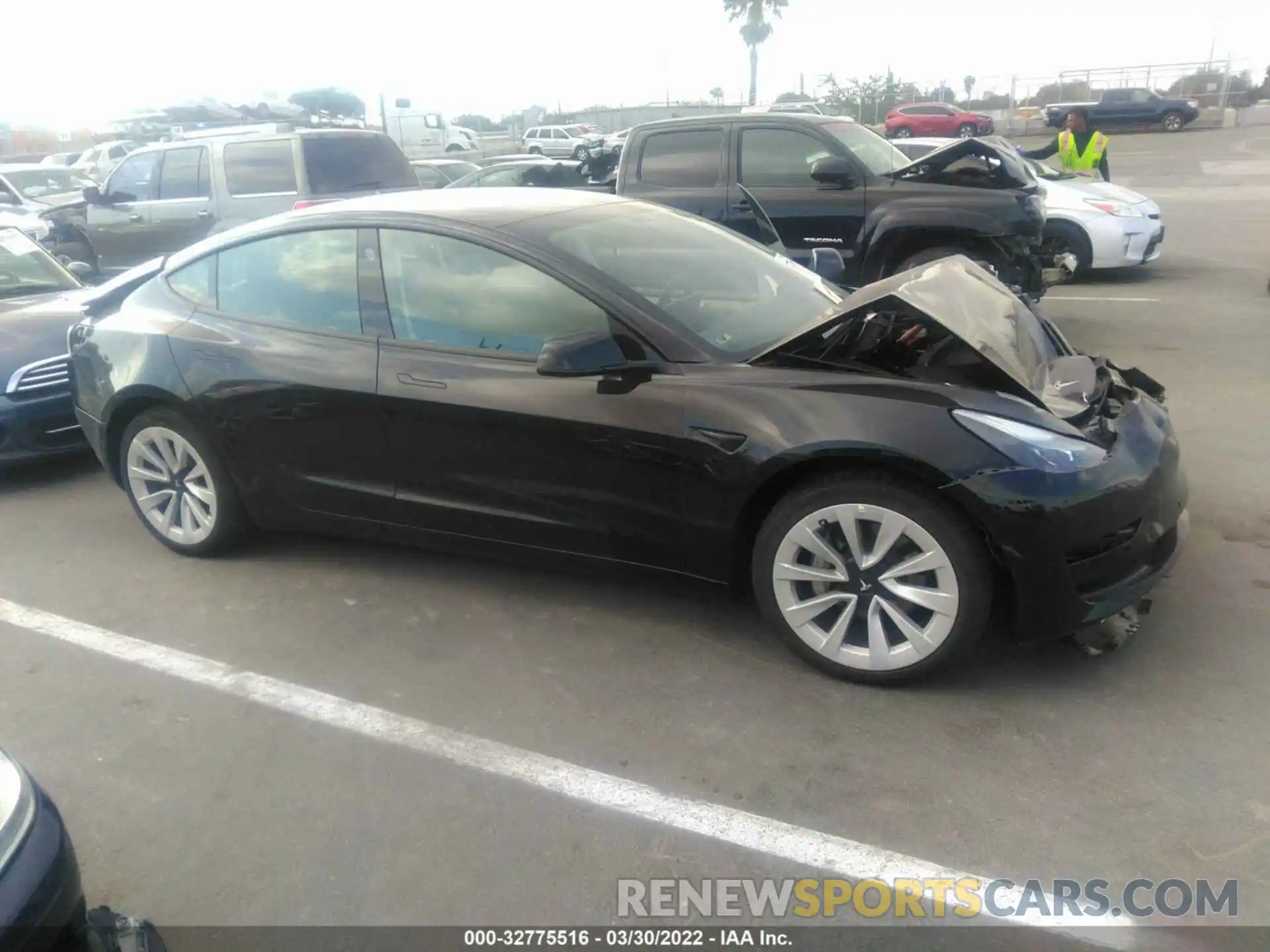 1 Фотография поврежденного автомобиля 5YJ3E1EA8MF089278 TESLA MODEL 3 2021