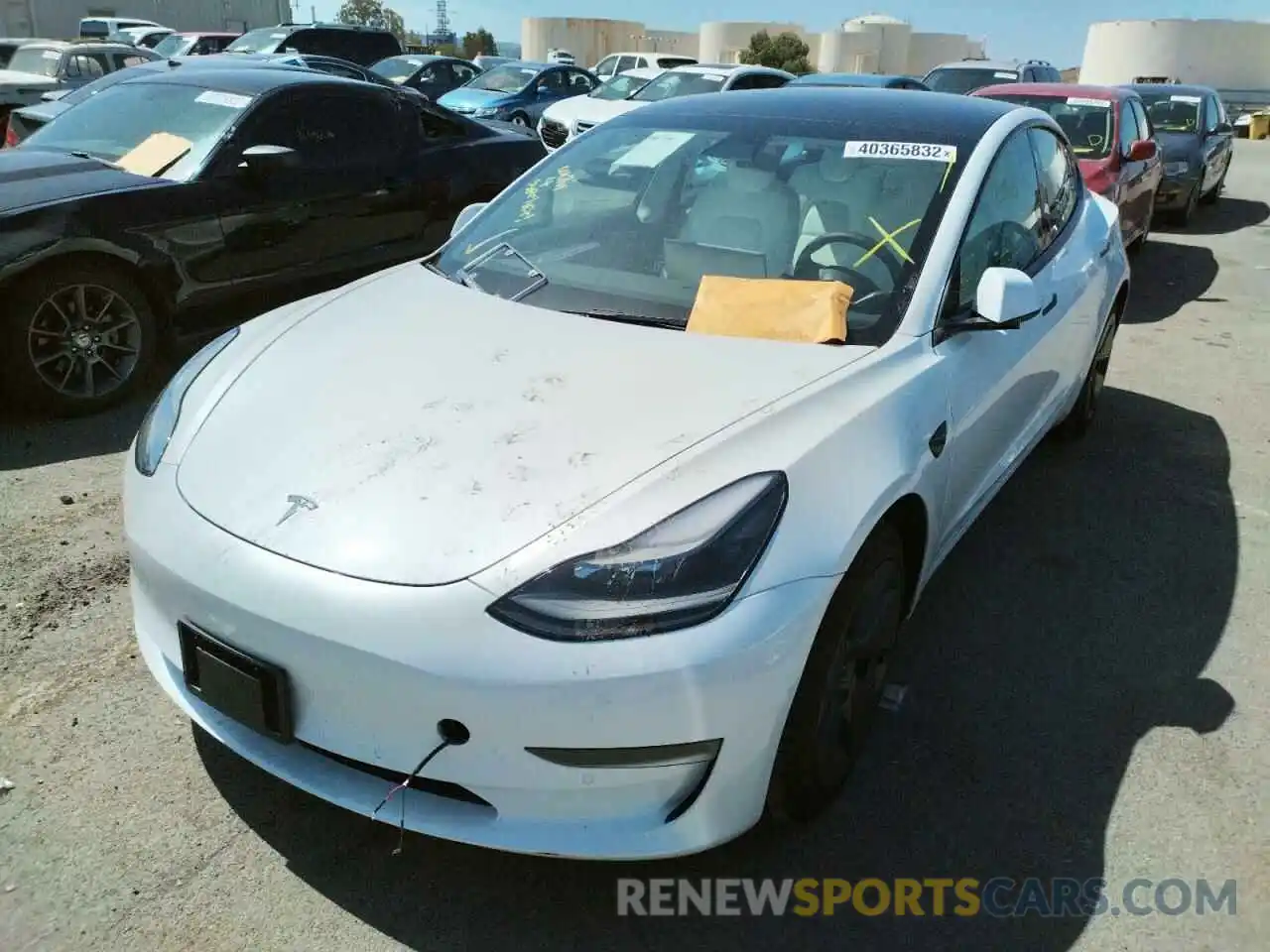 2 Фотография поврежденного автомобиля 5YJ3E1EA8MF089944 TESLA MODEL 3 2021