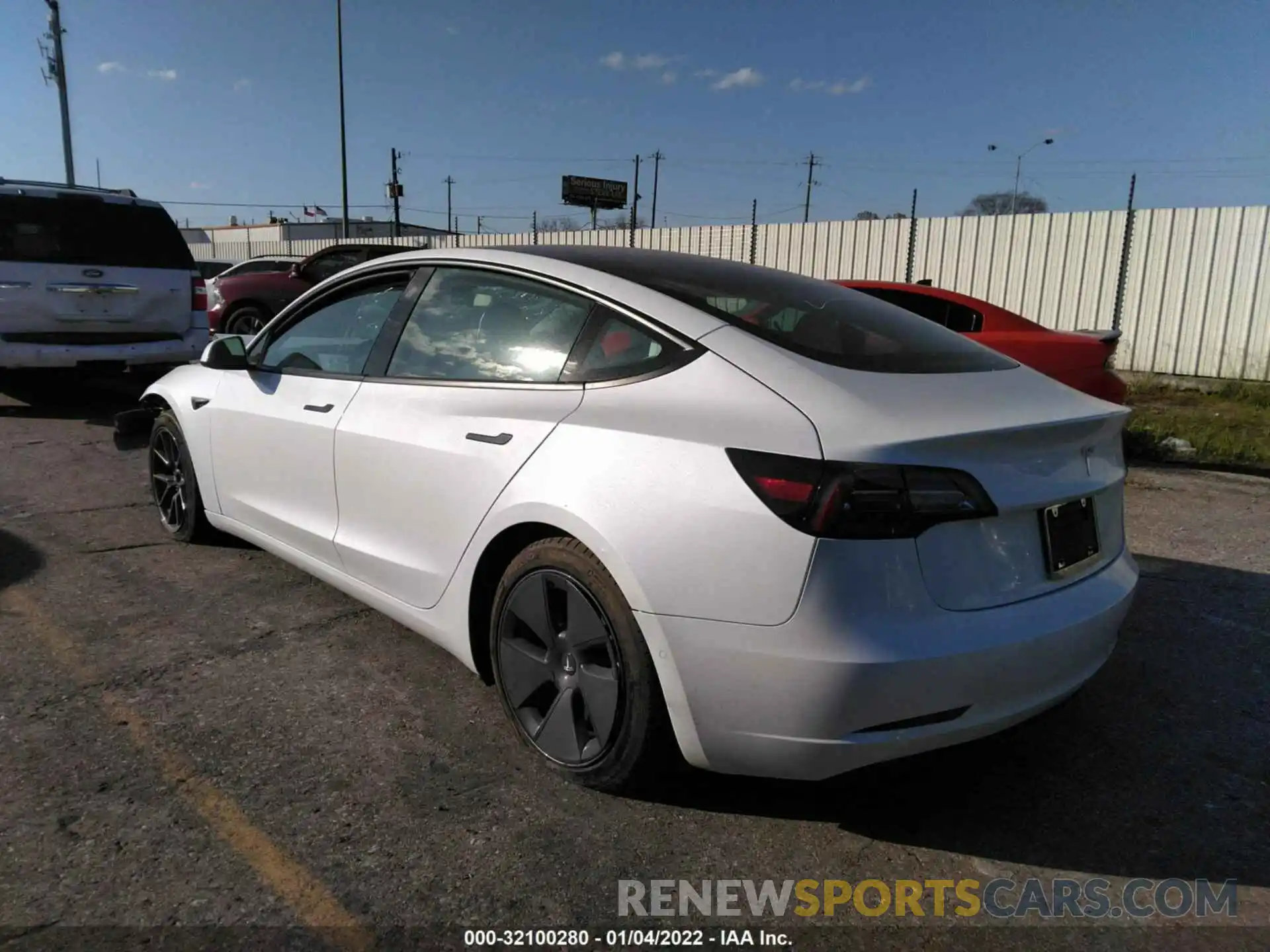 3 Photograph of a damaged car 5YJ3E1EA8MF092679 TESLA MODEL 3 2021