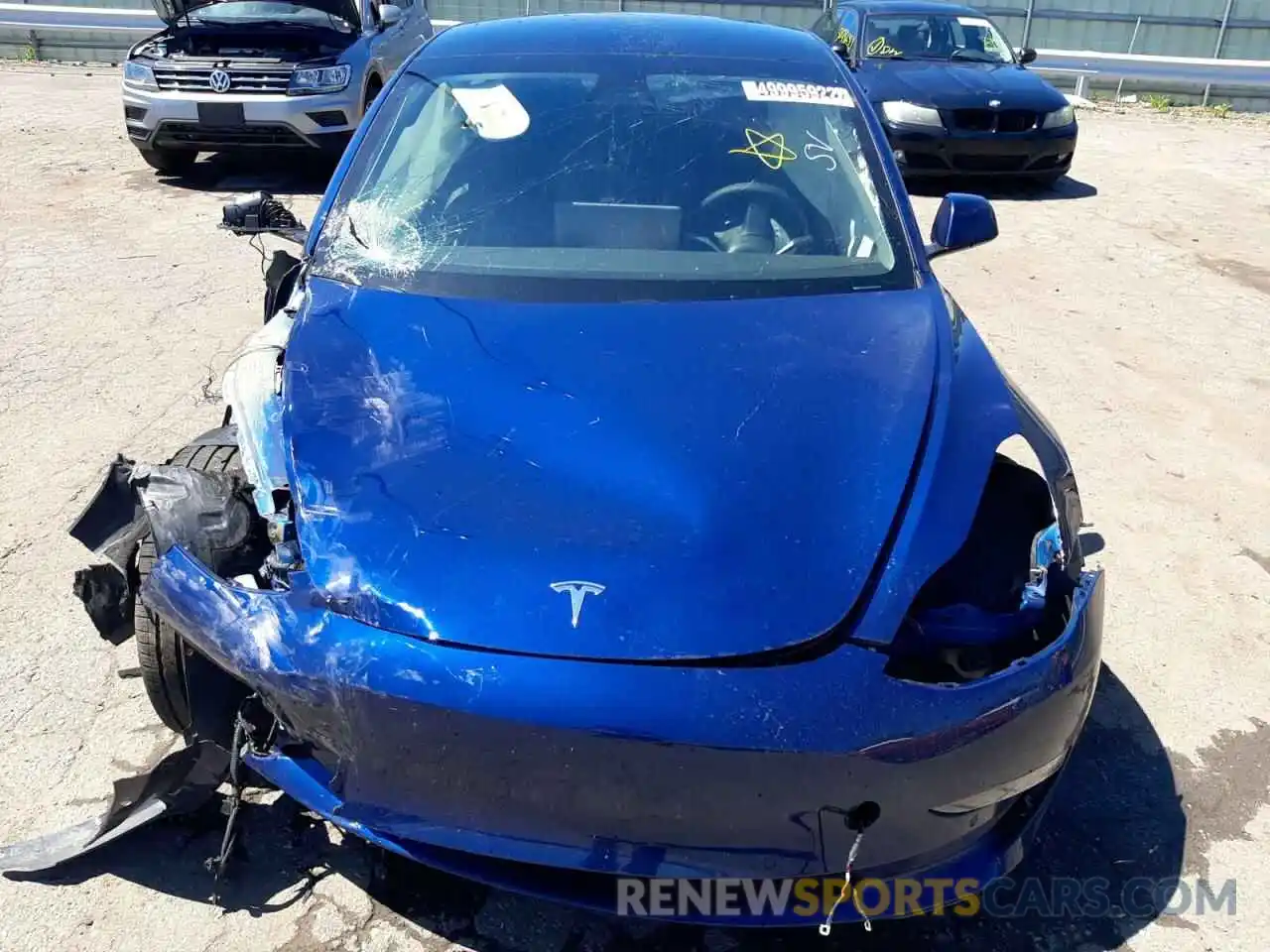 7 Photograph of a damaged car 5YJ3E1EA8MF093394 TESLA MODEL 3 2021