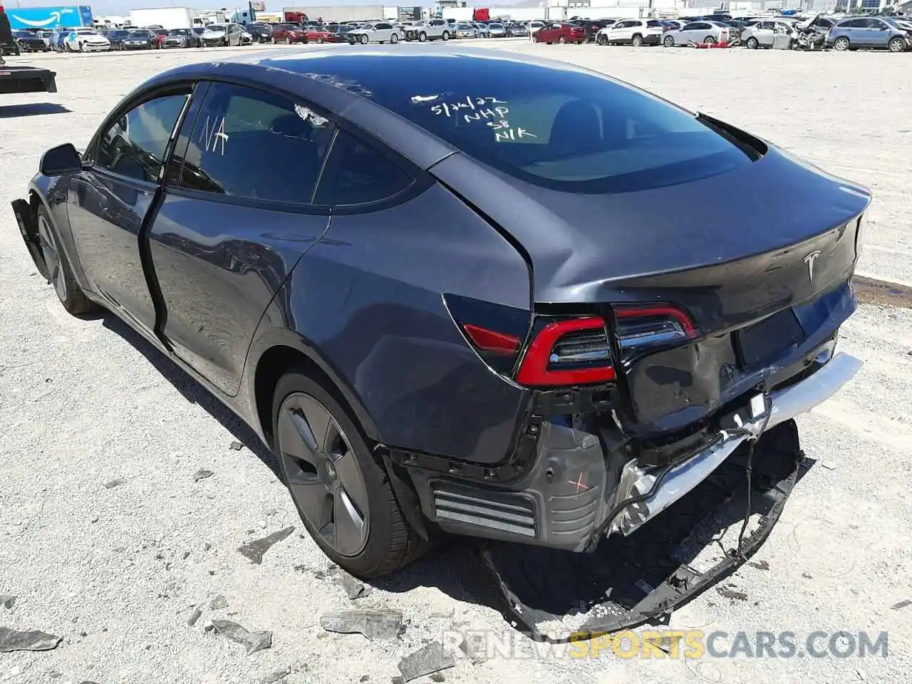 3 Photograph of a damaged car 5YJ3E1EA8MF093587 TESLA MODEL 3 2021