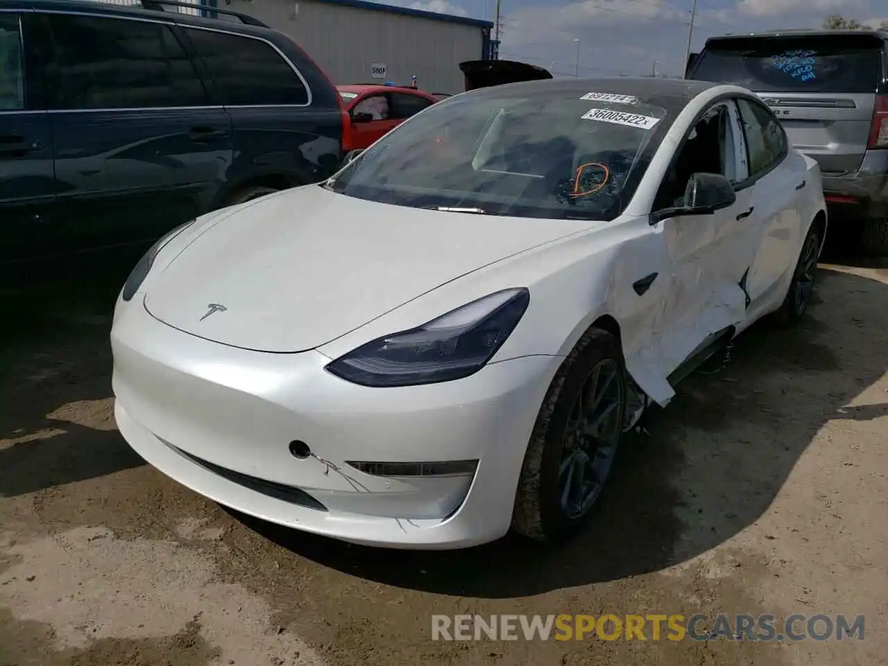 2 Photograph of a damaged car 5YJ3E1EA8MF094562 TESLA MODEL 3 2021