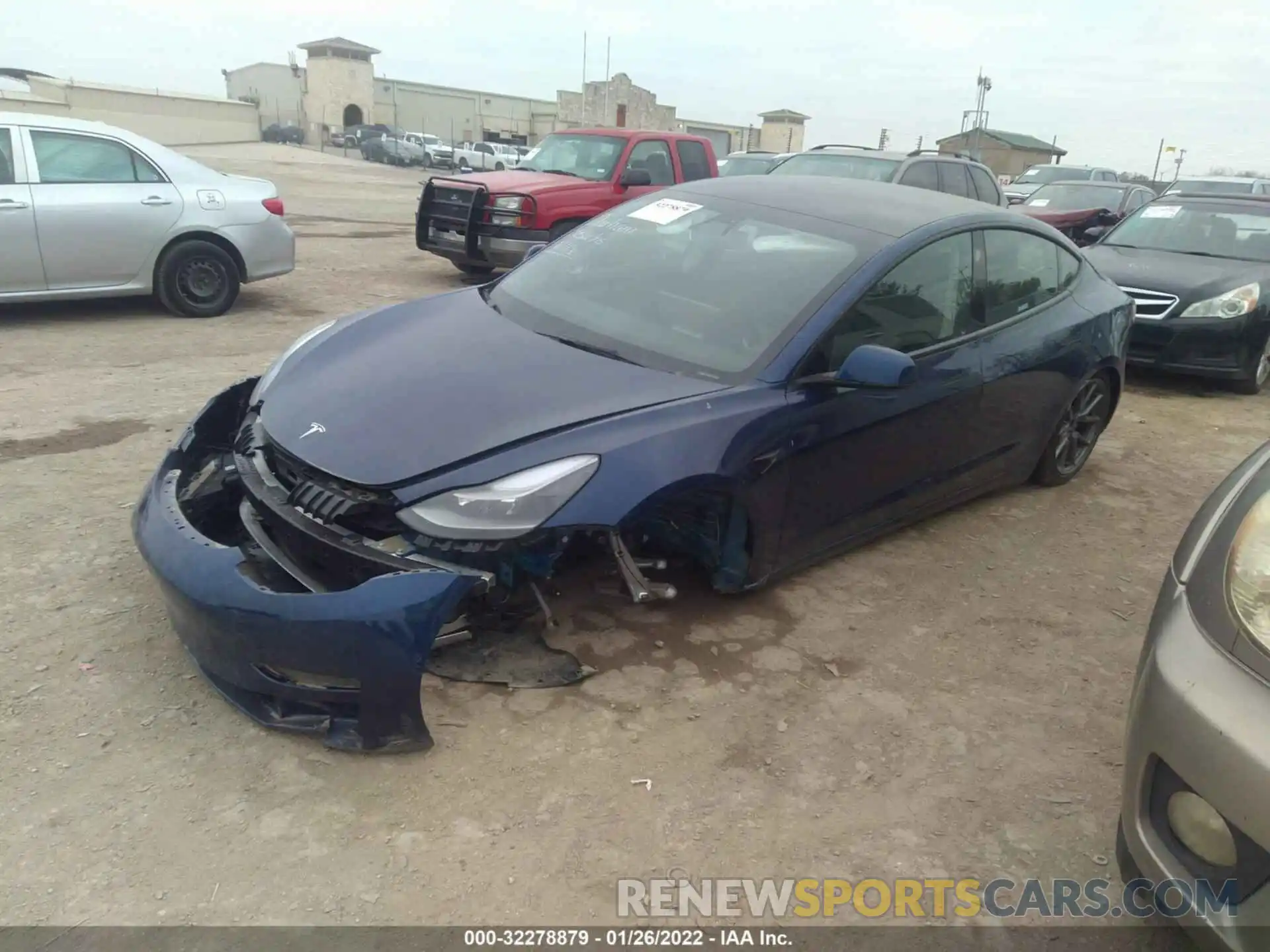 2 Photograph of a damaged car 5YJ3E1EA8MF100389 TESLA MODEL 3 2021