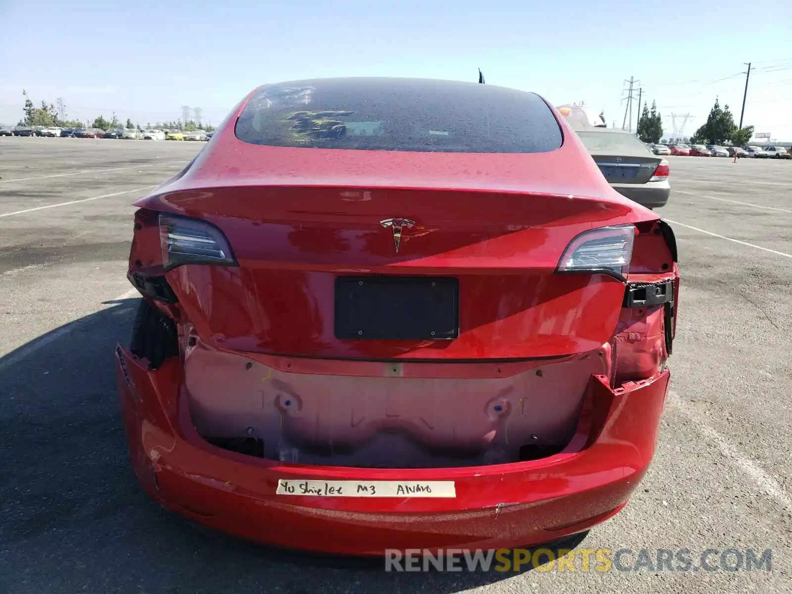 9 Photograph of a damaged car 5YJ3E1EA8MF843182 TESLA MODEL 3 2021