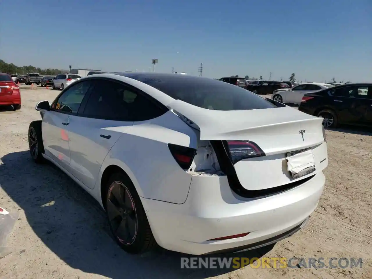 3 Photograph of a damaged car 5YJ3E1EA8MF848270 TESLA MODEL 3 2021