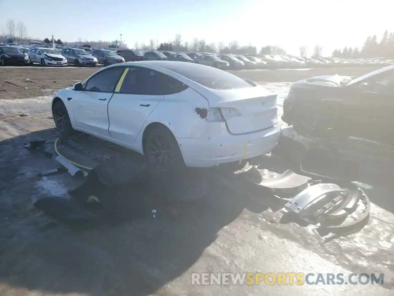 3 Photograph of a damaged car 5YJ3E1EA8MF848740 TESLA MODEL 3 2021