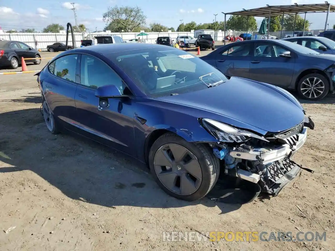 4 Photograph of a damaged car 5YJ3E1EA8MF850830 TESLA MODEL 3 2021