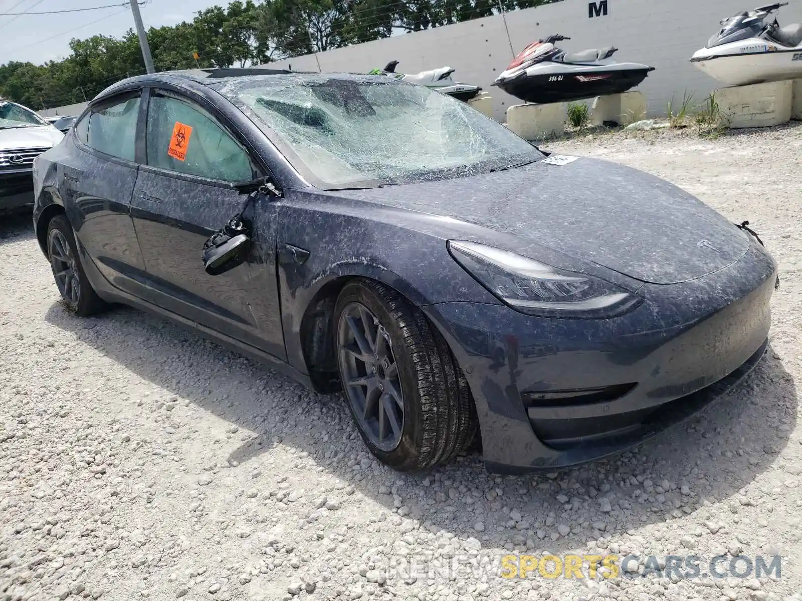 1 Фотография поврежденного автомобиля 5YJ3E1EA8MF854067 TESLA MODEL 3 2021