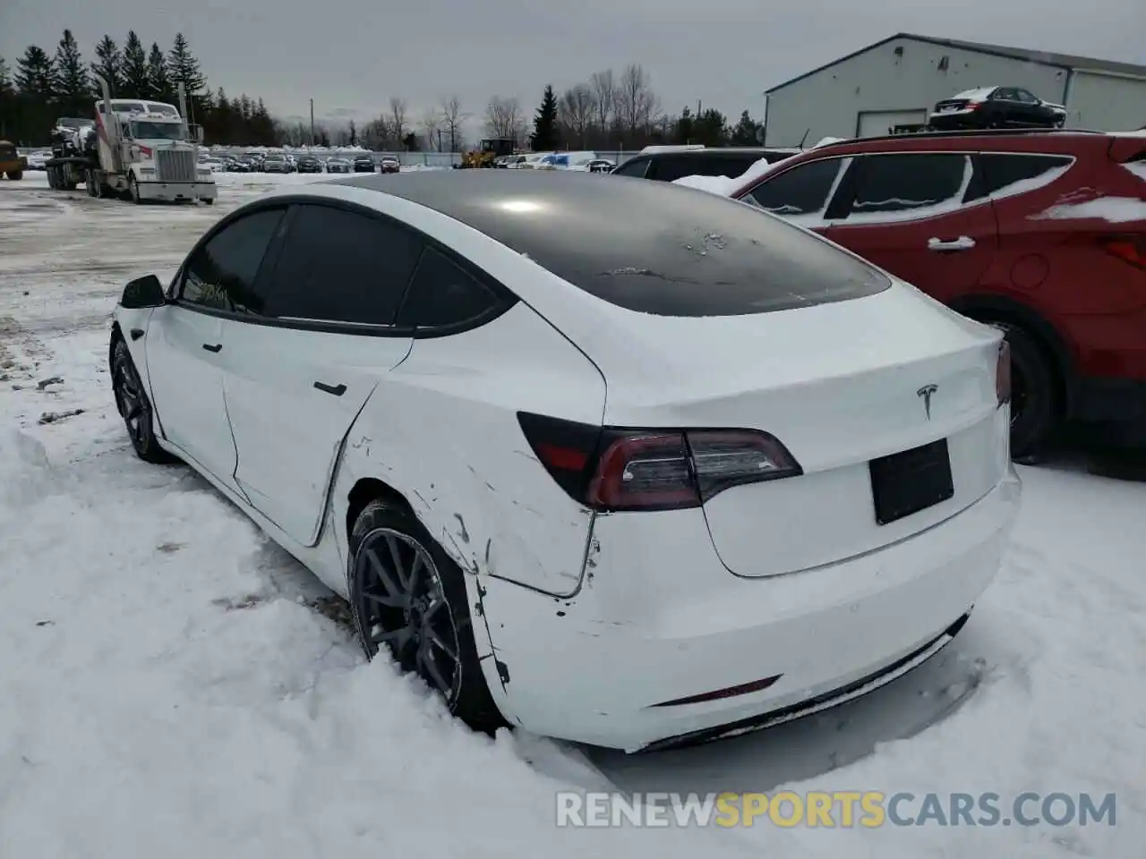 3 Photograph of a damaged car 5YJ3E1EA8MF856871 TESLA MODEL 3 2021