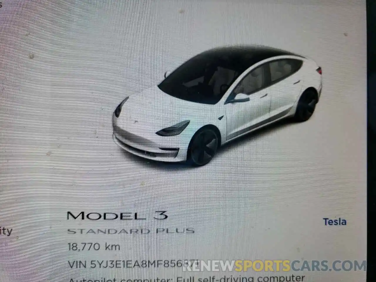 8 Photograph of a damaged car 5YJ3E1EA8MF856871 TESLA MODEL 3 2021