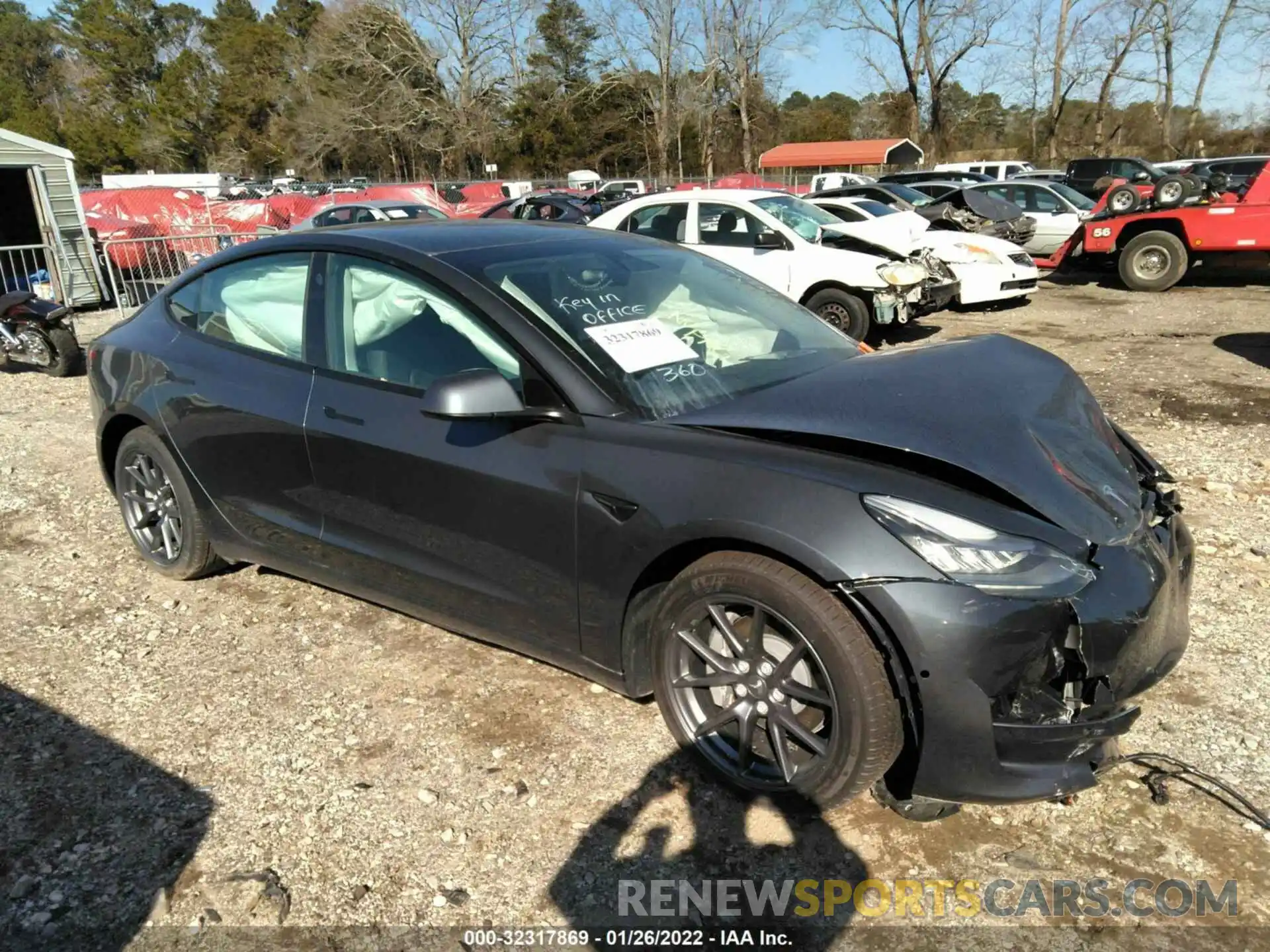 1 Photograph of a damaged car 5YJ3E1EA8MF859365 TESLA MODEL 3 2021