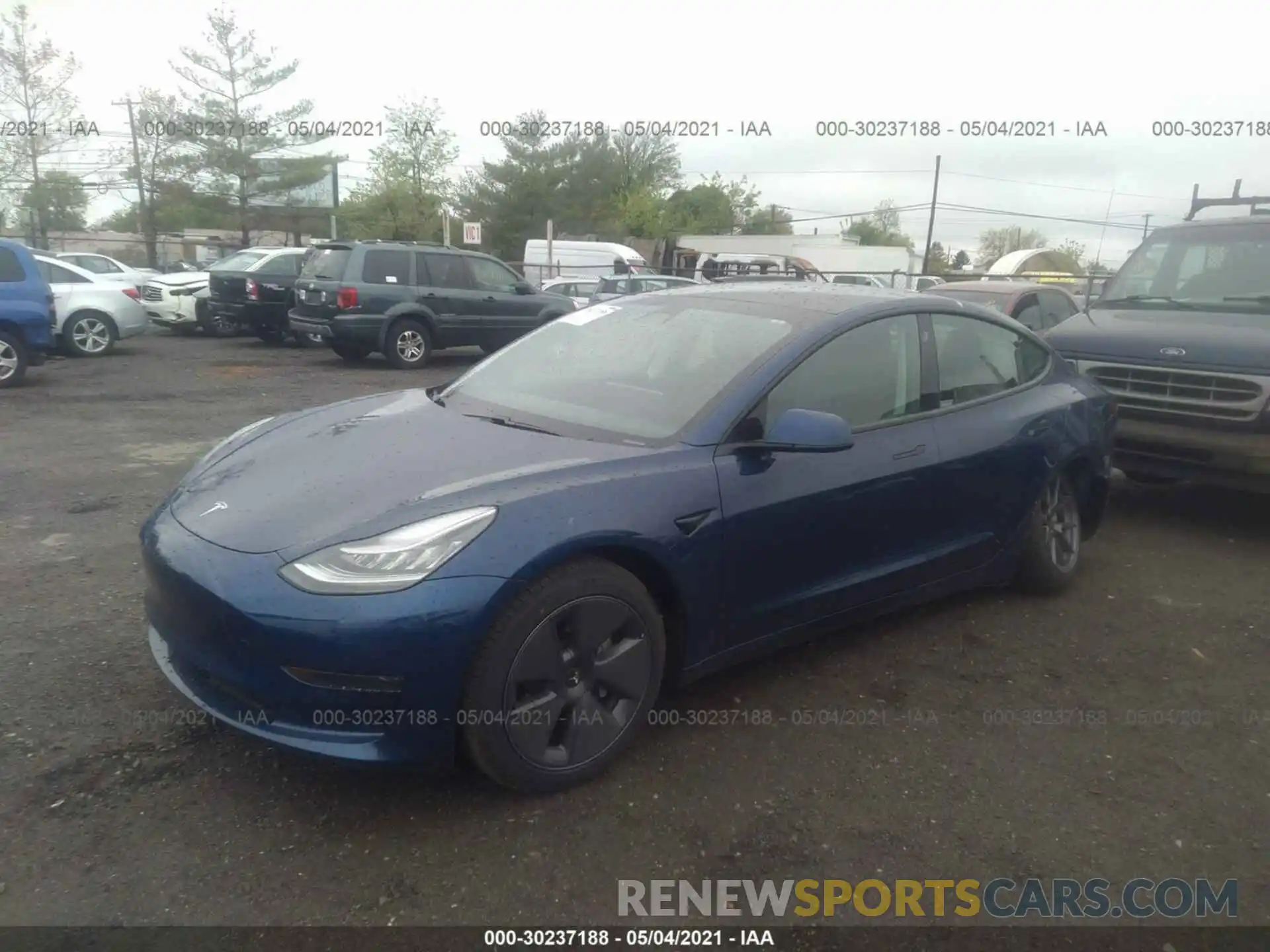 2 Фотография поврежденного автомобиля 5YJ3E1EA8MF859401 TESLA MODEL 3 2021