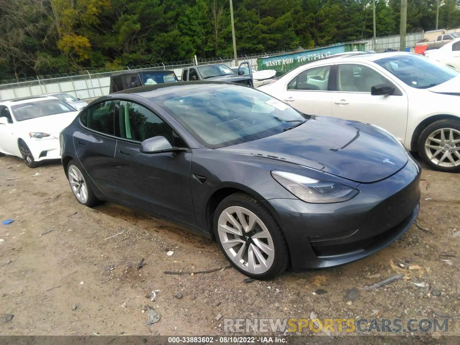 1 Photograph of a damaged car 5YJ3E1EA8MF869894 TESLA MODEL 3 2021