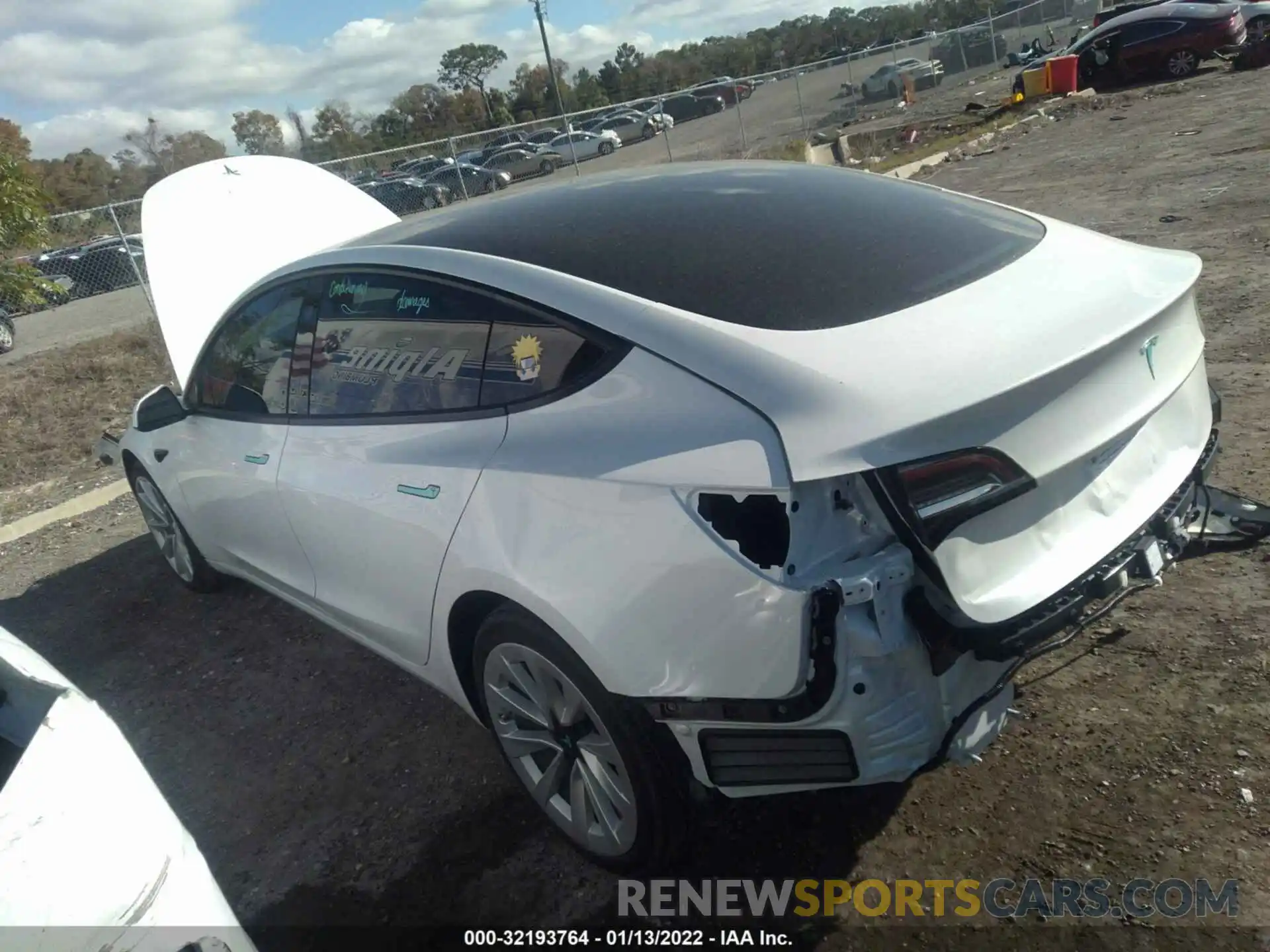 3 Photograph of a damaged car 5YJ3E1EA8MF870382 TESLA MODEL 3 2021