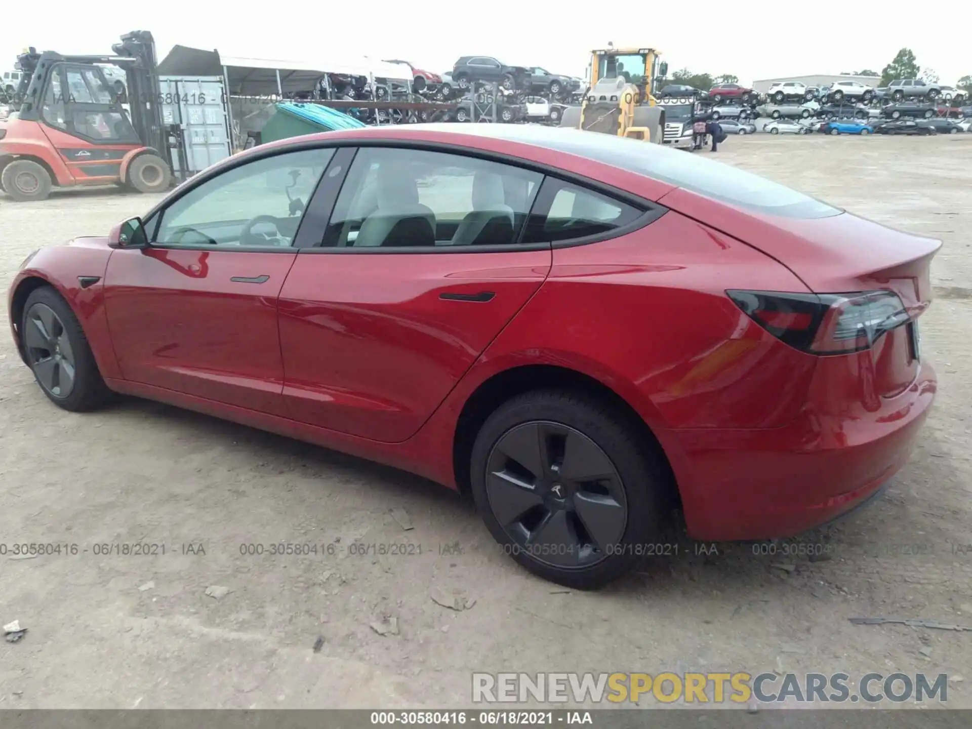 3 Photograph of a damaged car 5YJ3E1EA8MF871208 TESLA MODEL 3 2021