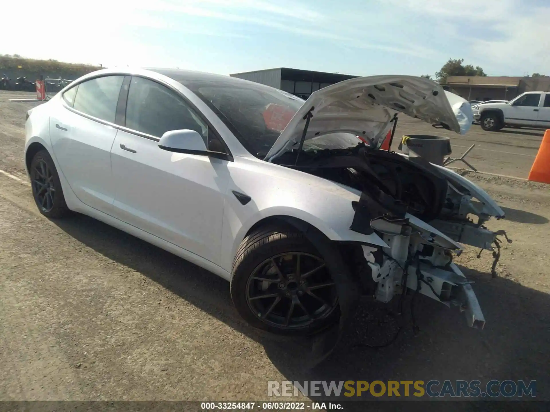 1 Photograph of a damaged car 5YJ3E1EA8MF874450 TESLA MODEL 3 2021