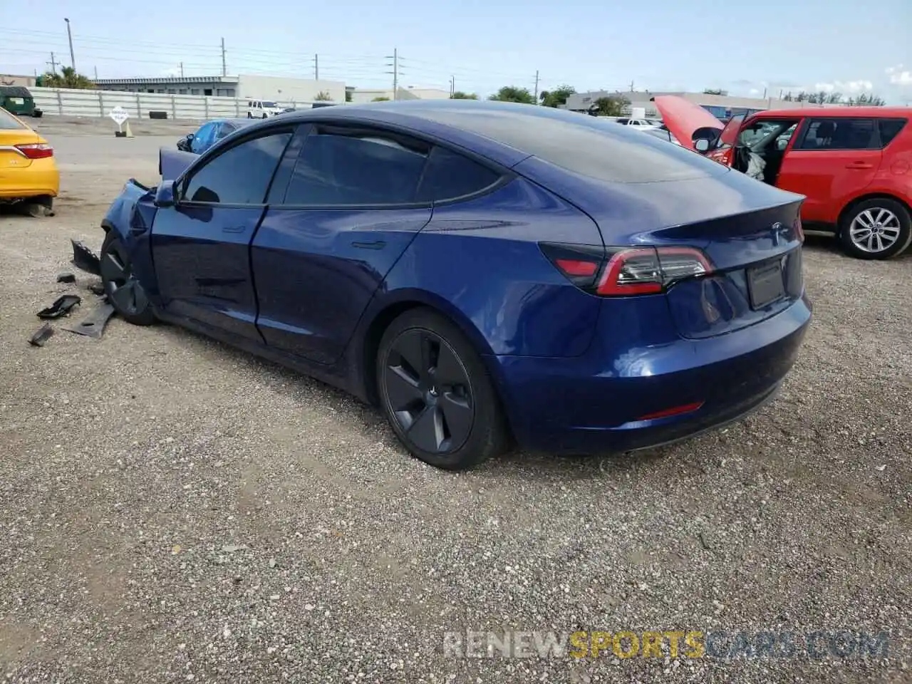 3 Photograph of a damaged car 5YJ3E1EA8MF876327 TESLA MODEL 3 2021