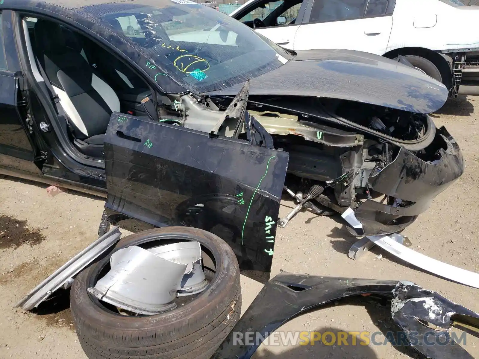 9 Photograph of a damaged car 5YJ3E1EA8MF878028 TESLA MODEL 3 2021