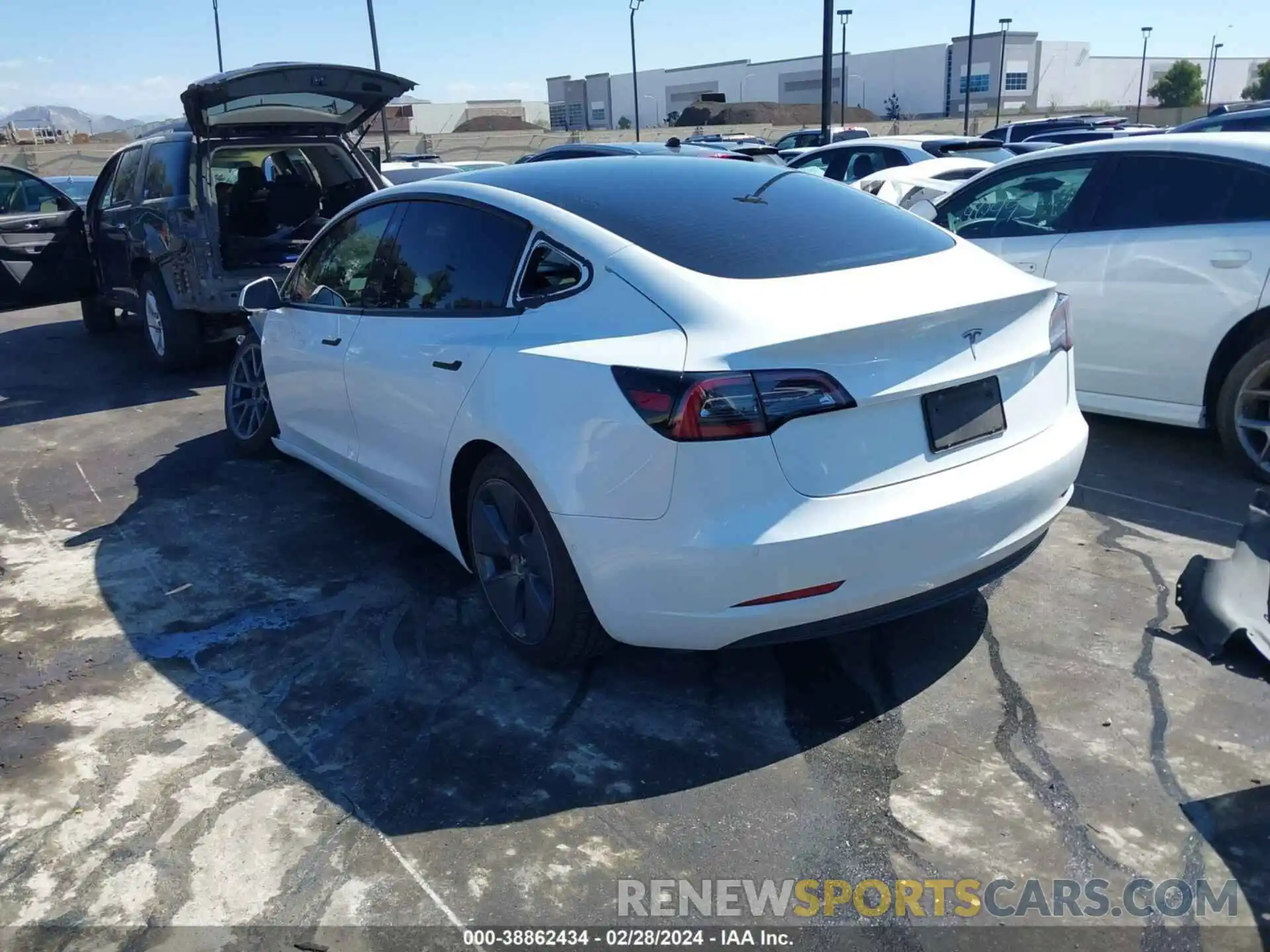 3 Photograph of a damaged car 5YJ3E1EA8MF878739 TESLA MODEL 3 2021