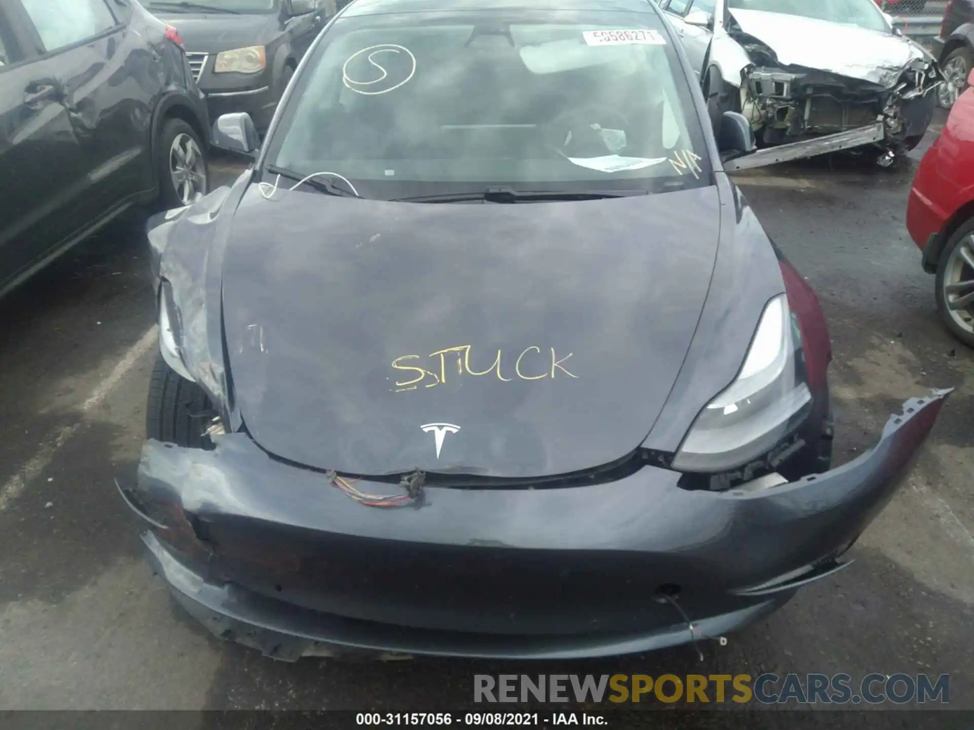 10 Photograph of a damaged car 5YJ3E1EA8MF906104 TESLA MODEL 3 2021