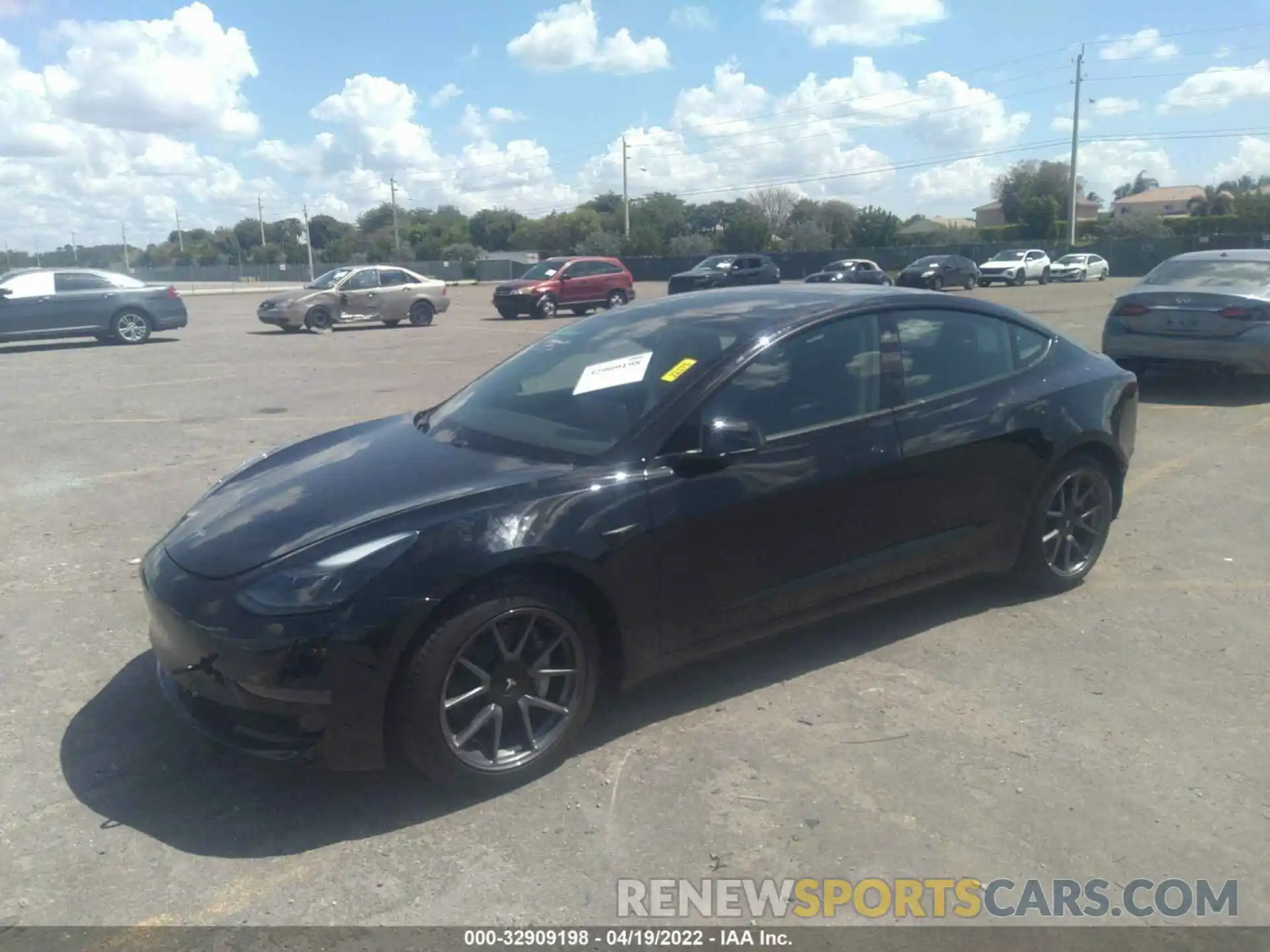 2 Photograph of a damaged car 5YJ3E1EA8MF907169 TESLA MODEL 3 2021