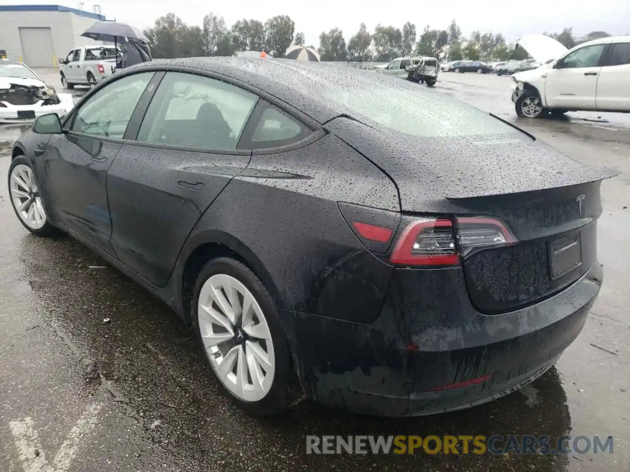 3 Photograph of a damaged car 5YJ3E1EA8MF908080 TESLA MODEL 3 2021