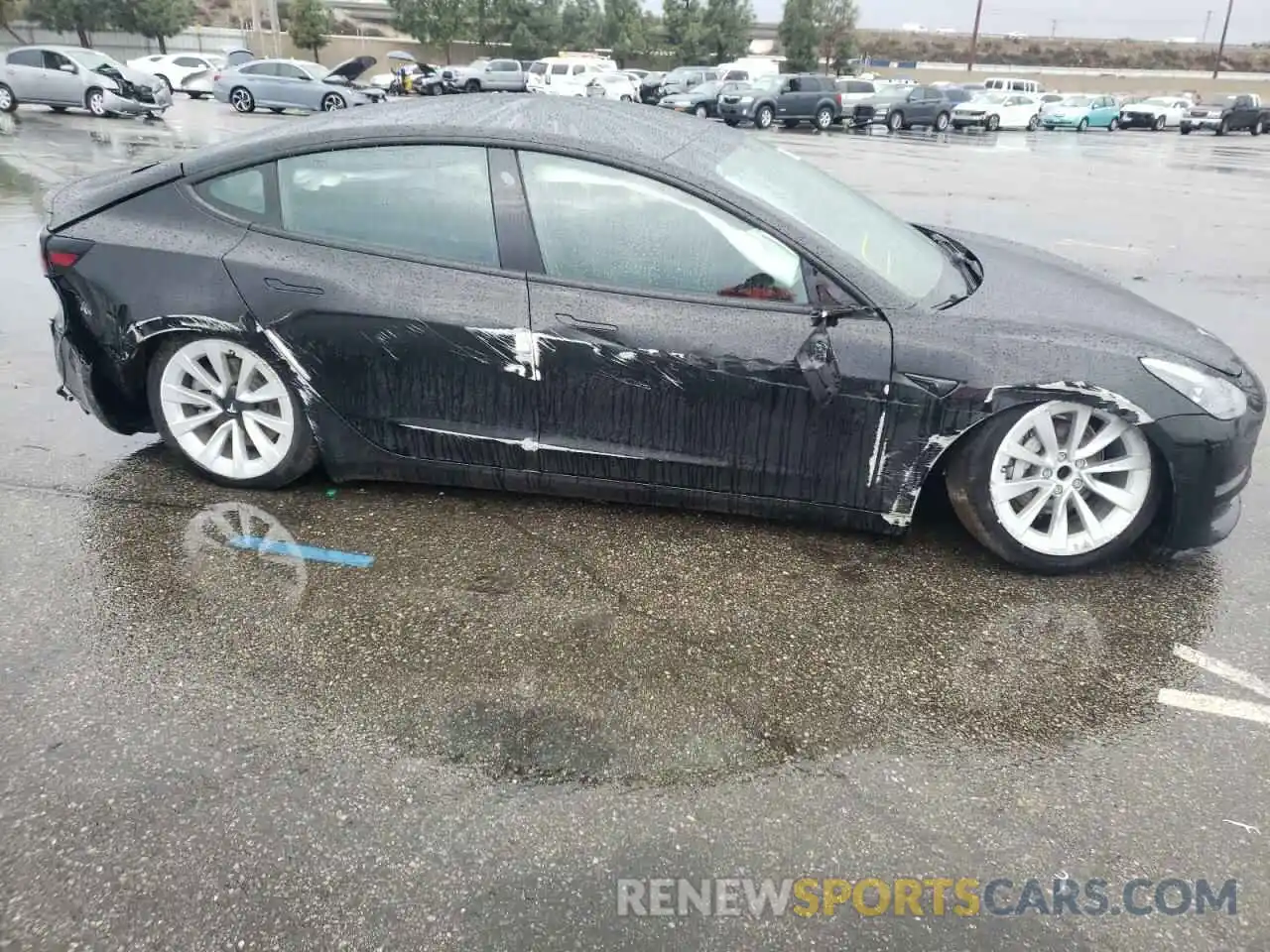 9 Photograph of a damaged car 5YJ3E1EA8MF908080 TESLA MODEL 3 2021