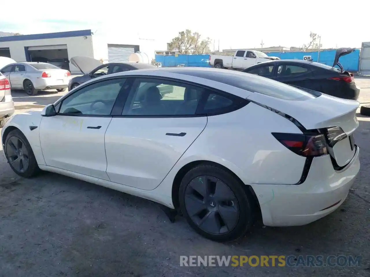 2 Photograph of a damaged car 5YJ3E1EA8MF911416 TESLA MODEL 3 2021