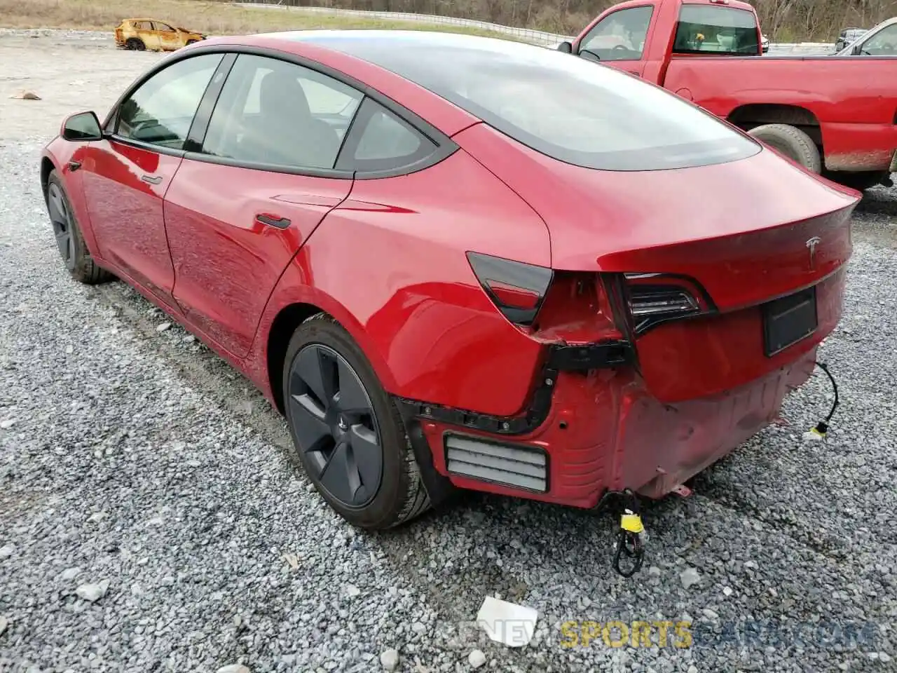 3 Photograph of a damaged car 5YJ3E1EA8MF915059 TESLA MODEL 3 2021