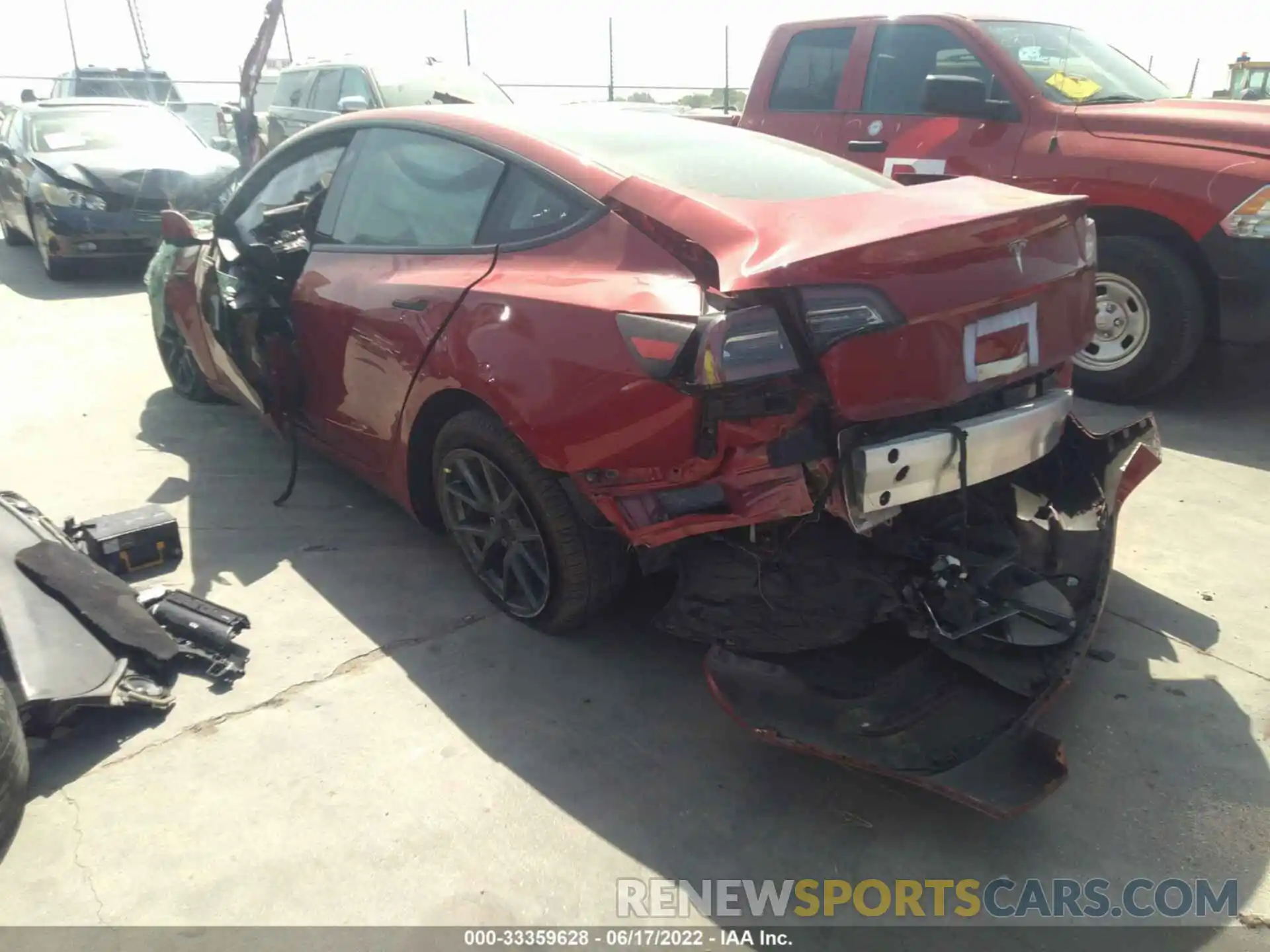 3 Photograph of a damaged car 5YJ3E1EA8MF919550 TESLA MODEL 3 2021