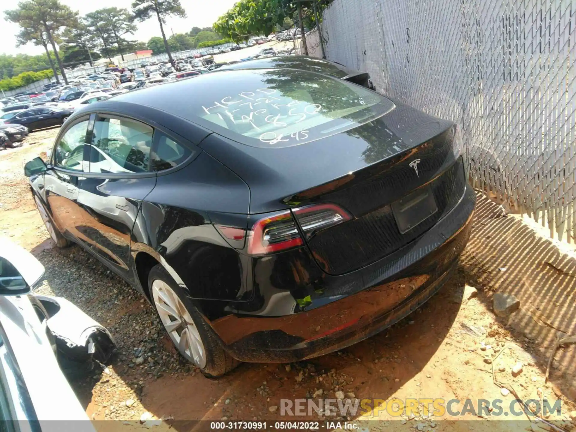 3 Photograph of a damaged car 5YJ3E1EA8MF921850 TESLA MODEL 3 2021