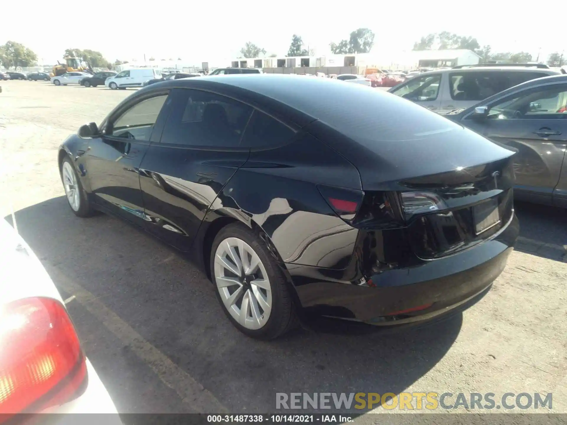 3 Photograph of a damaged car 5YJ3E1EA8MF922044 TESLA MODEL 3 2021