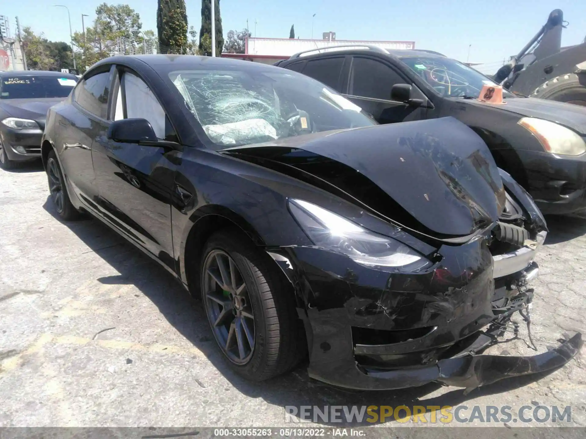 1 Photograph of a damaged car 5YJ3E1EA8MF929463 TESLA MODEL 3 2021