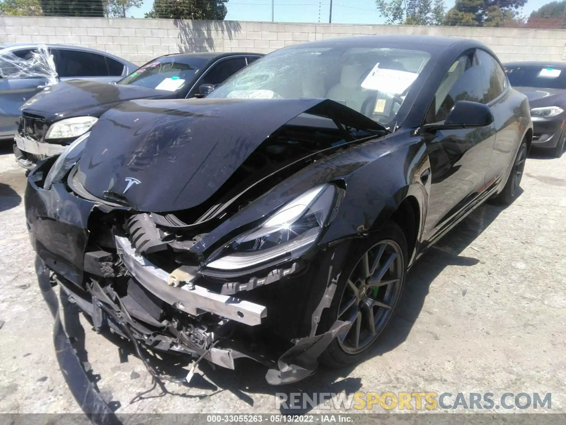 2 Photograph of a damaged car 5YJ3E1EA8MF929463 TESLA MODEL 3 2021