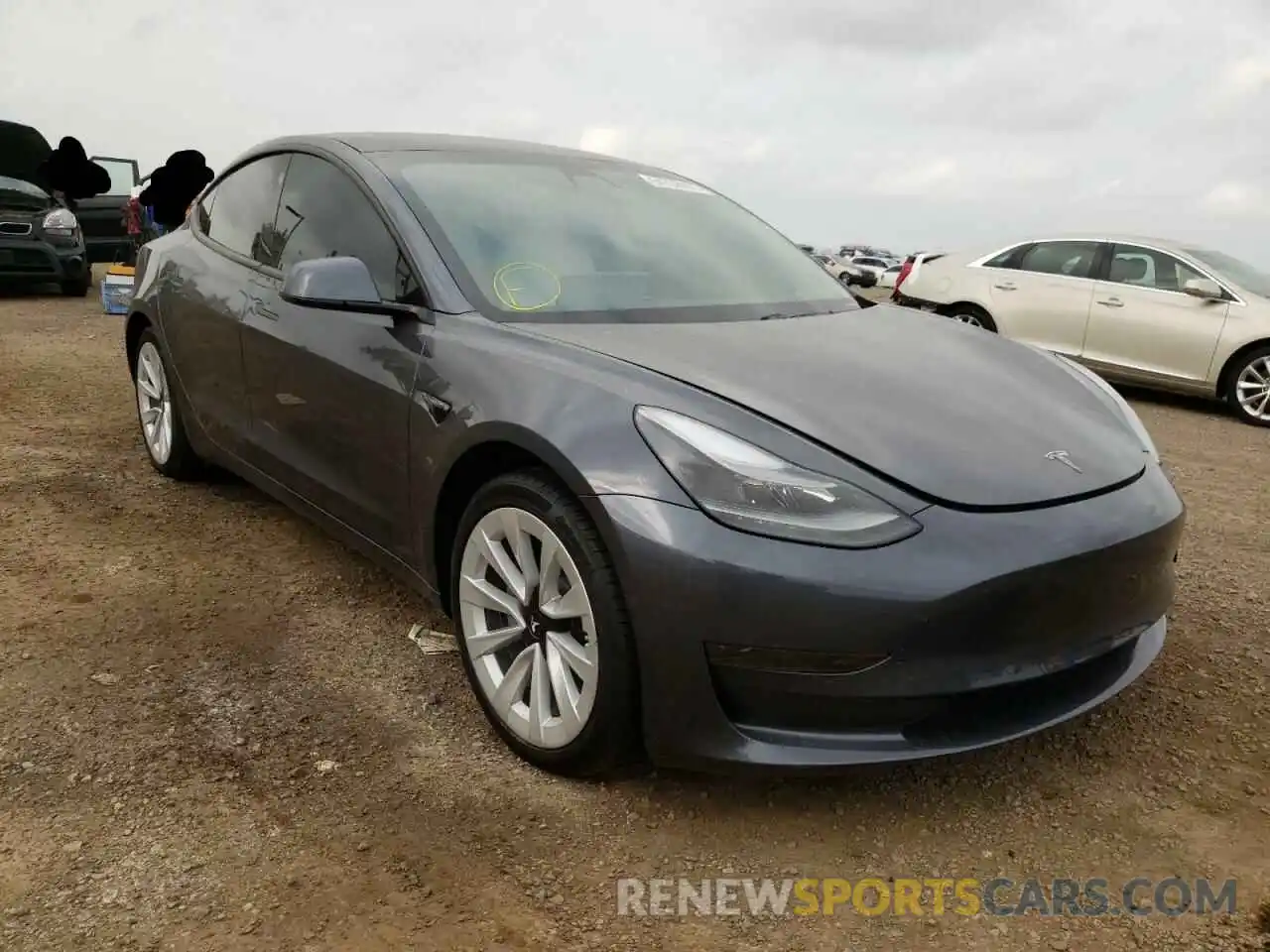 1 Фотография поврежденного автомобиля 5YJ3E1EA8MF936459 TESLA MODEL 3 2021