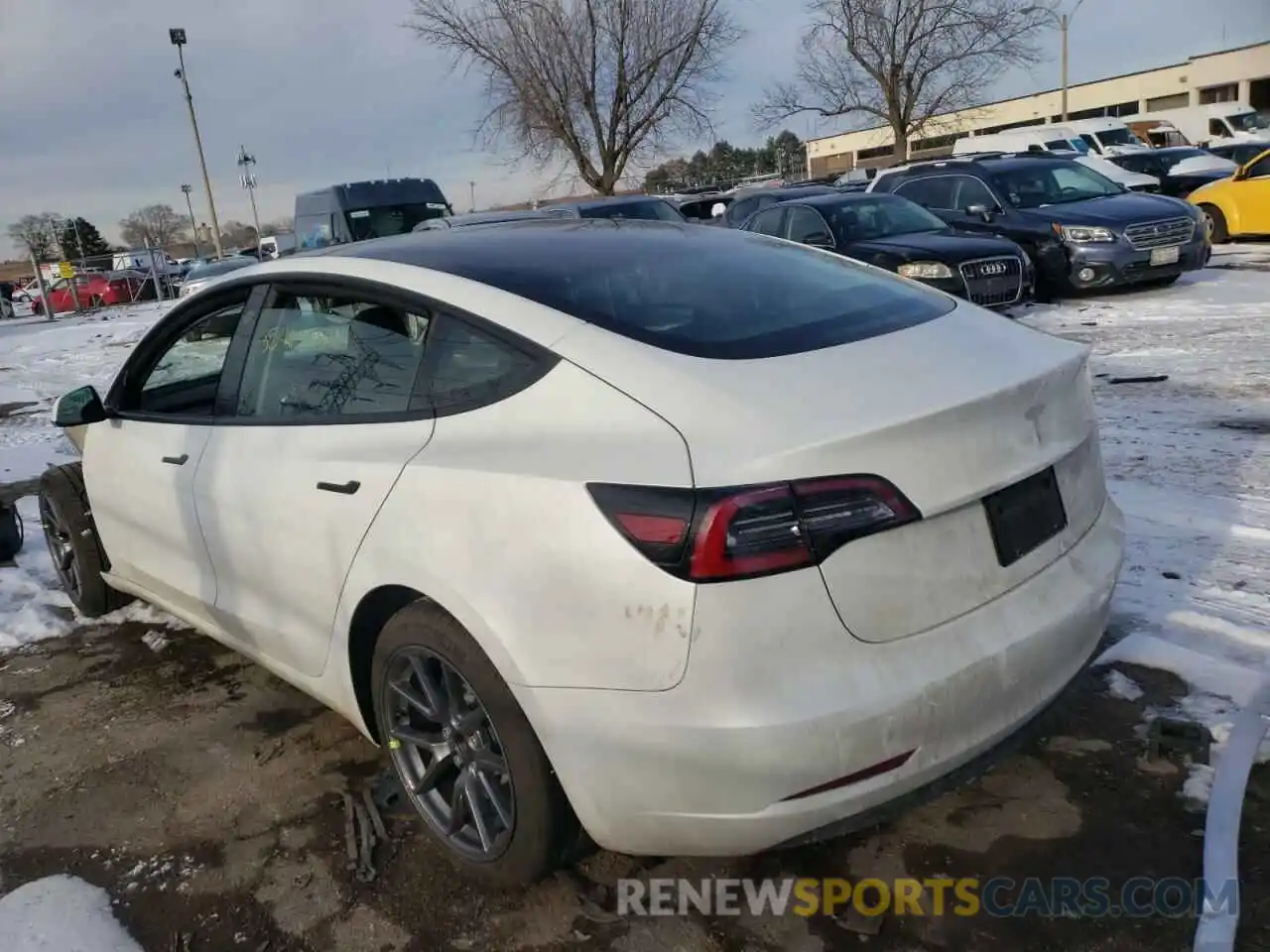 3 Photograph of a damaged car 5YJ3E1EA8MF961202 TESLA MODEL 3 2021