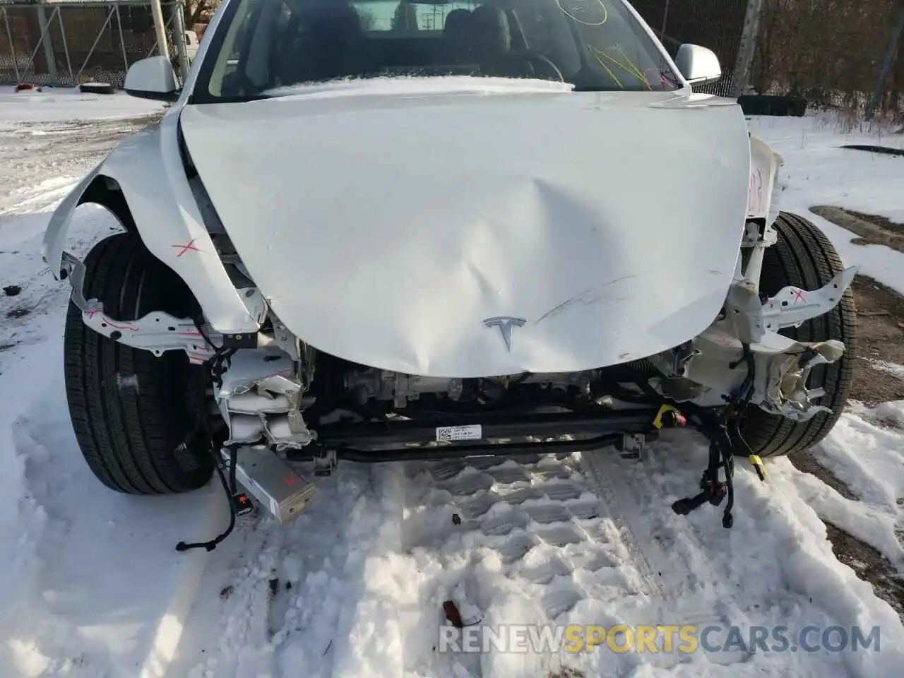 9 Photograph of a damaged car 5YJ3E1EA8MF961202 TESLA MODEL 3 2021