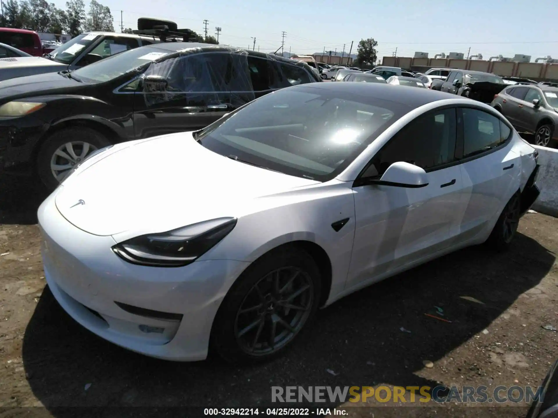 2 Photograph of a damaged car 5YJ3E1EA8MF961510 TESLA MODEL 3 2021