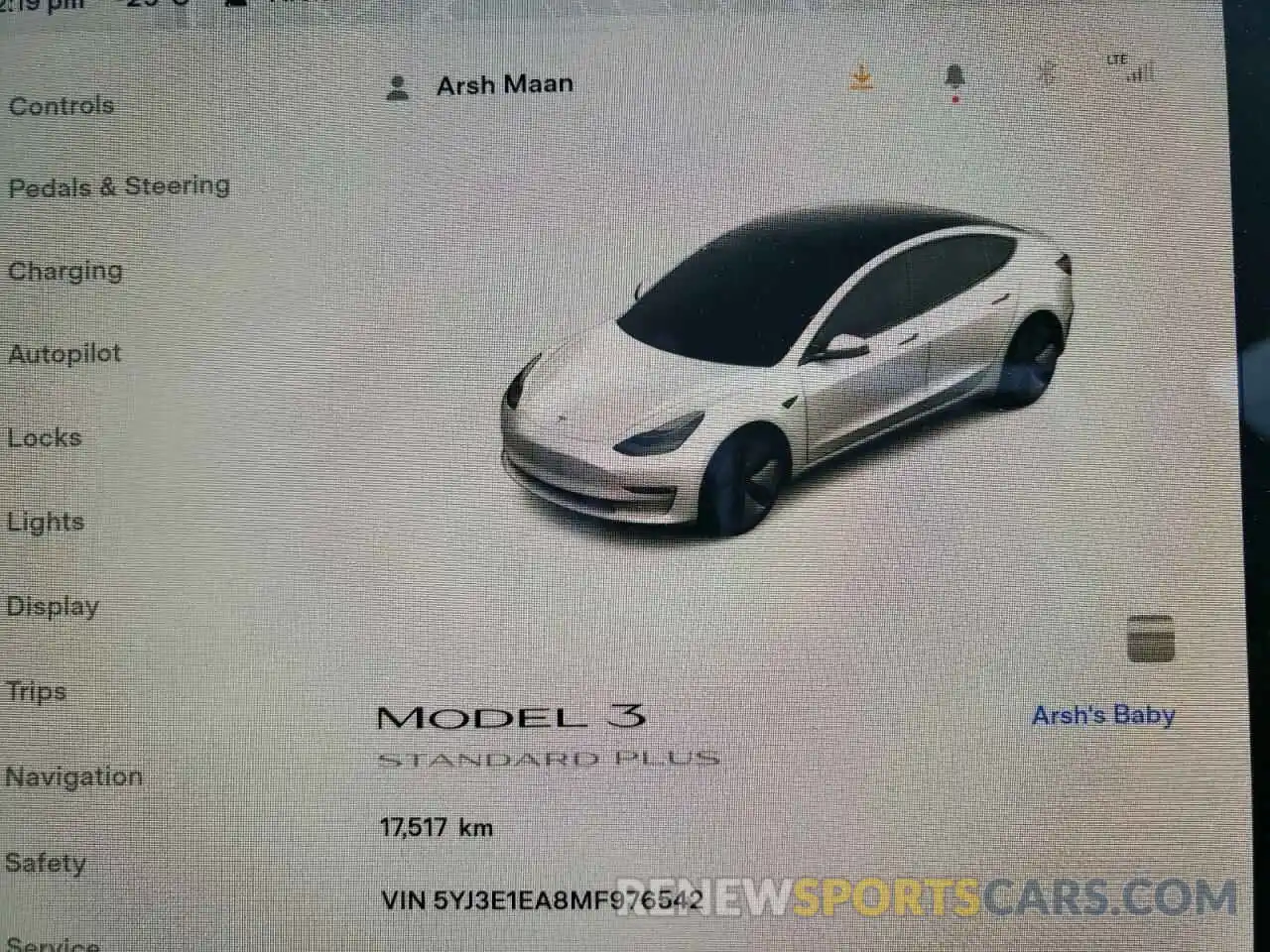 8 Фотография поврежденного автомобиля 5YJ3E1EA8MF976542 TESLA MODEL 3 2021