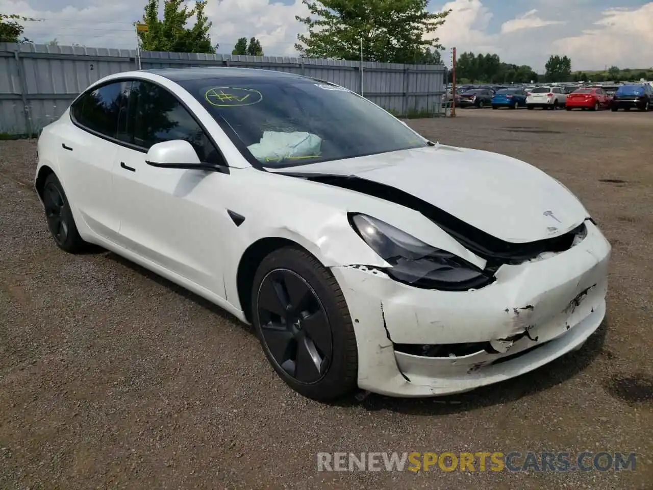 9 Photograph of a damaged car 5YJ3E1EA8MF976542 TESLA MODEL 3 2021