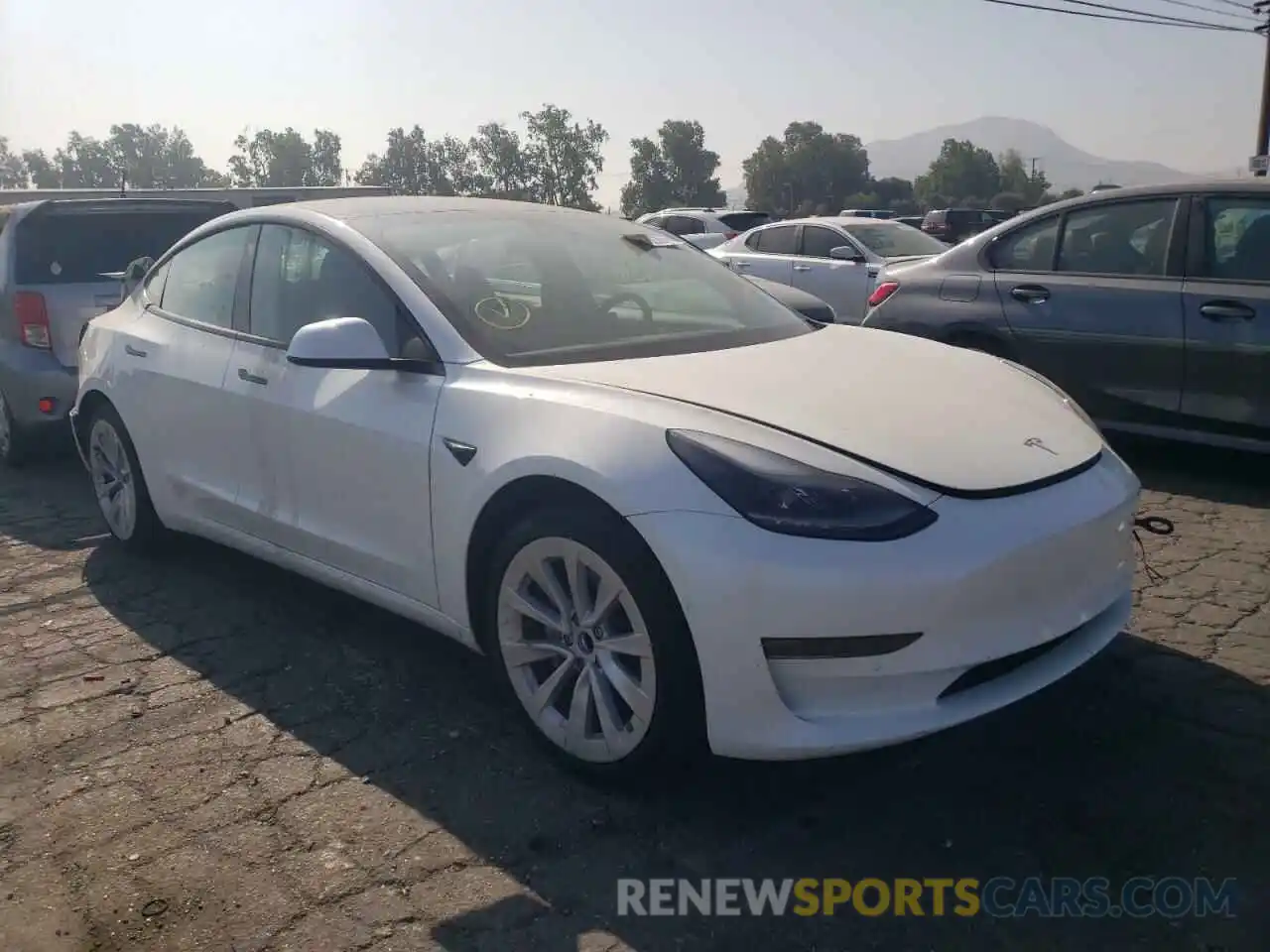 1 Фотография поврежденного автомобиля 5YJ3E1EA8MF982342 TESLA MODEL 3 2021