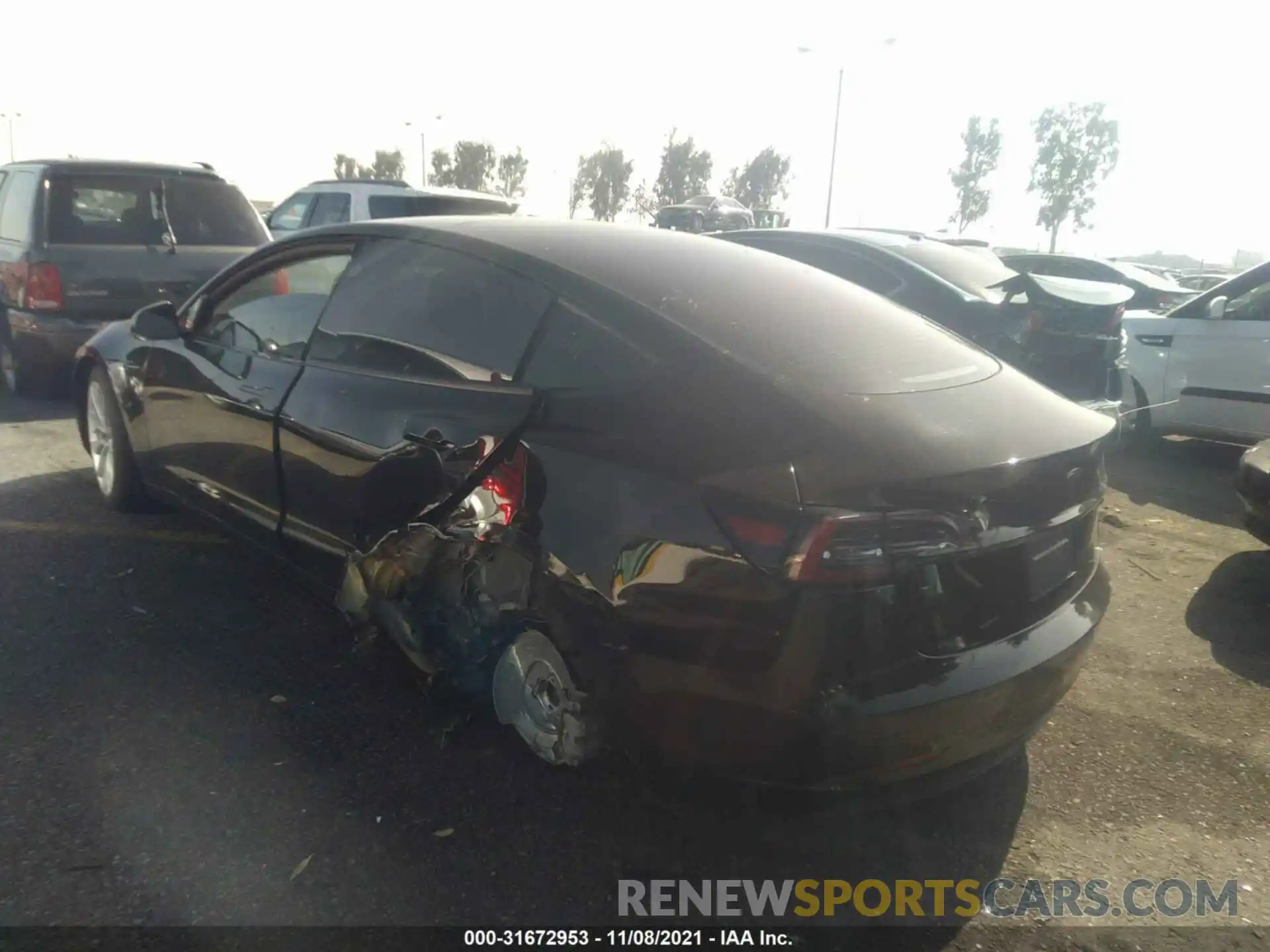 3 Photograph of a damaged car 5YJ3E1EA8MF982583 TESLA MODEL 3 2021