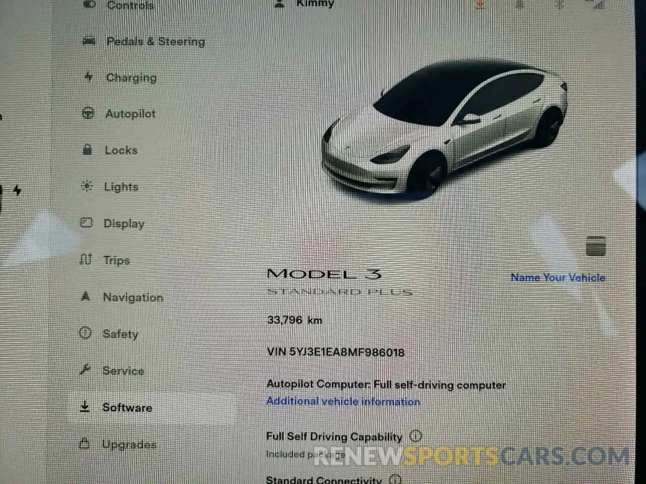 8 Photograph of a damaged car 5YJ3E1EA8MF986018 TESLA MODEL 3 2021