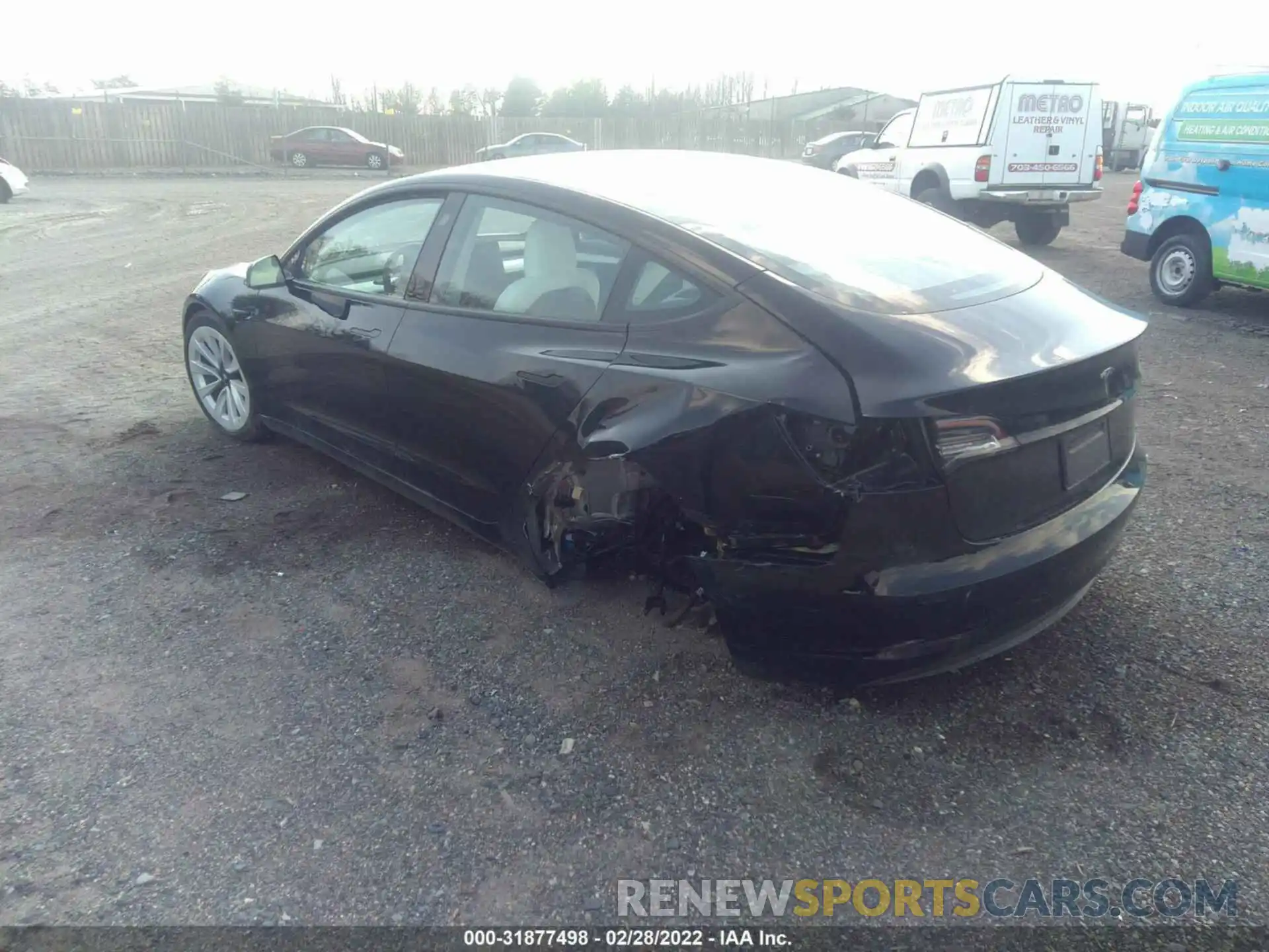 3 Photograph of a damaged car 5YJ3E1EA8MF989680 TESLA MODEL 3 2021