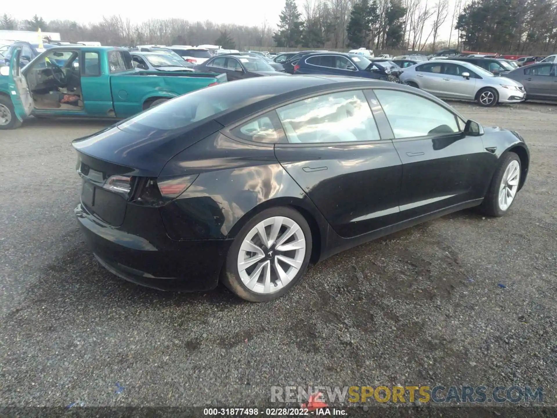 4 Photograph of a damaged car 5YJ3E1EA8MF989680 TESLA MODEL 3 2021