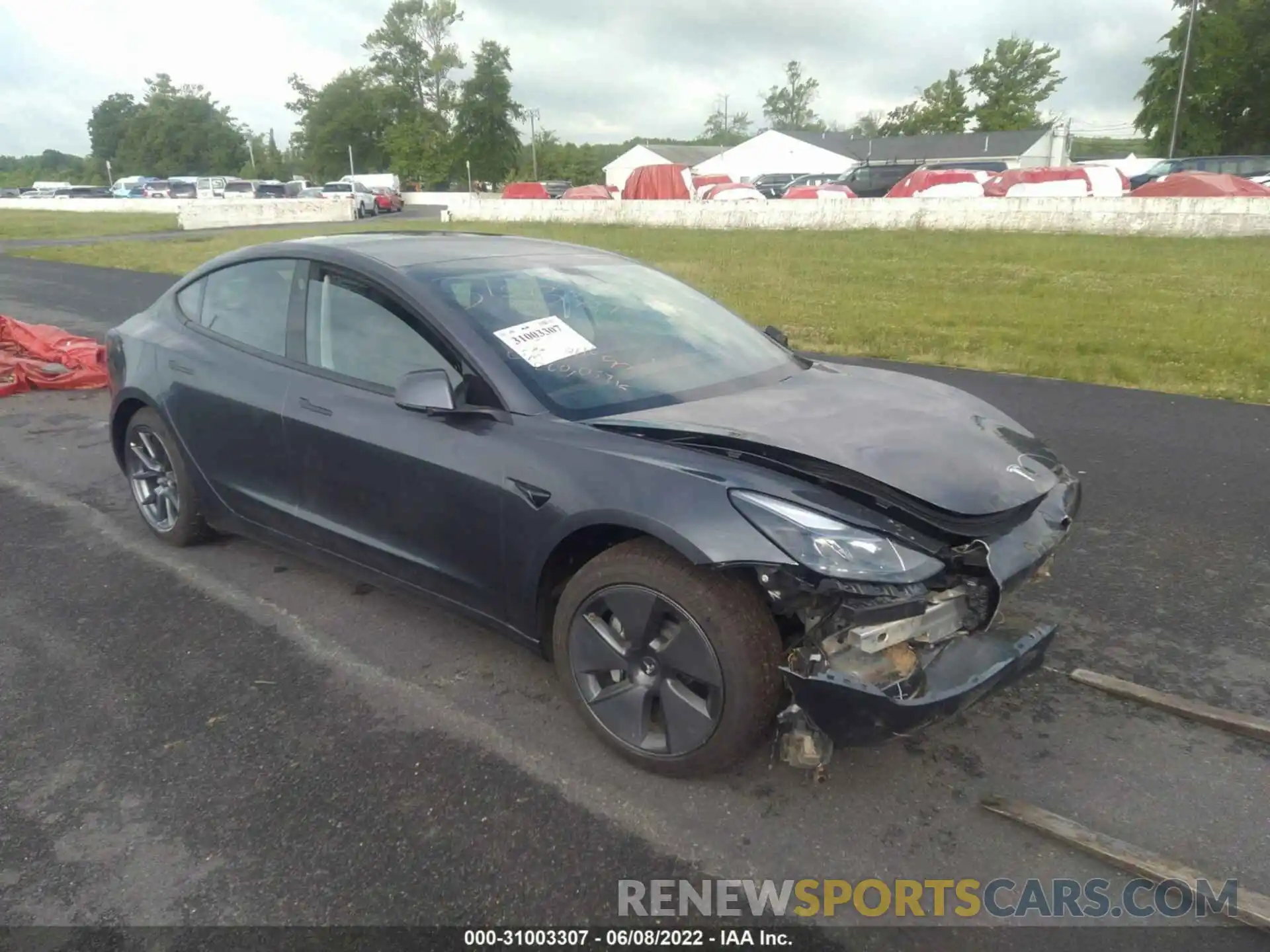 1 Photograph of a damaged car 5YJ3E1EA9MF017439 TESLA MODEL 3 2021