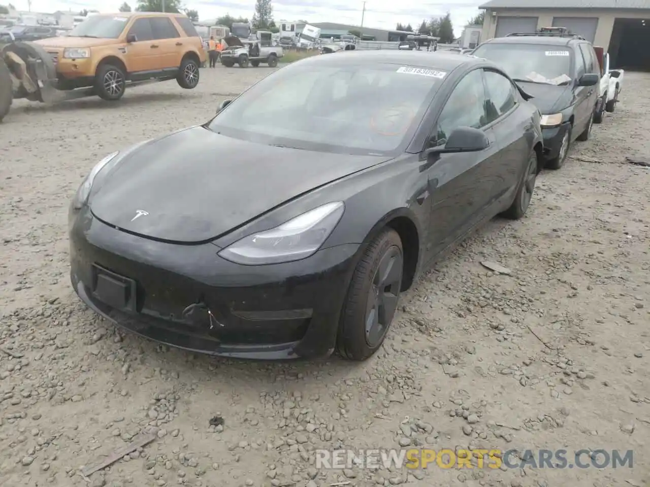 2 Фотография поврежденного автомобиля 5YJ3E1EA9MF017683 TESLA MODEL 3 2021