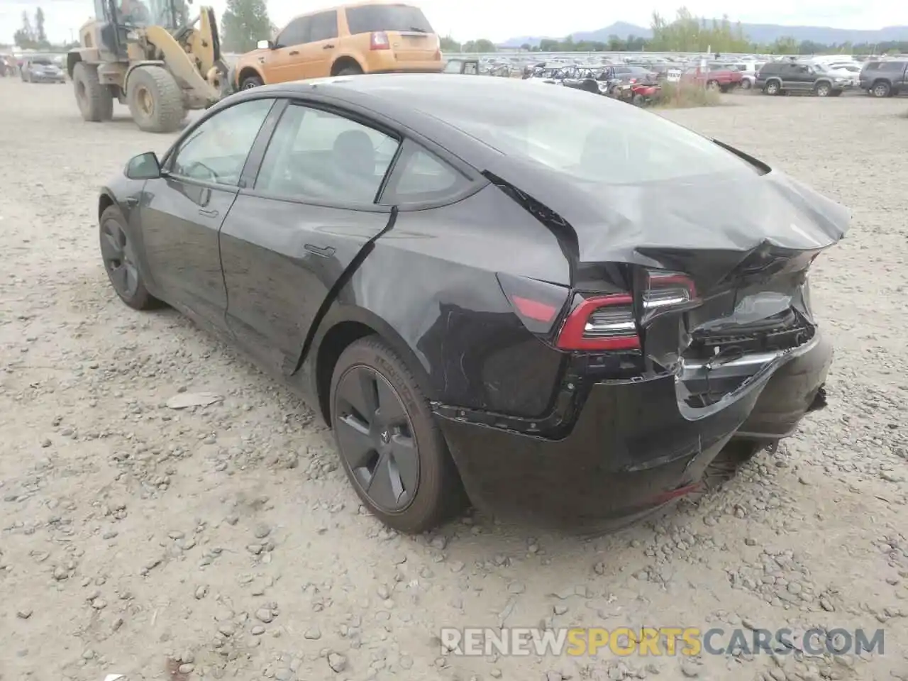 3 Photograph of a damaged car 5YJ3E1EA9MF017683 TESLA MODEL 3 2021