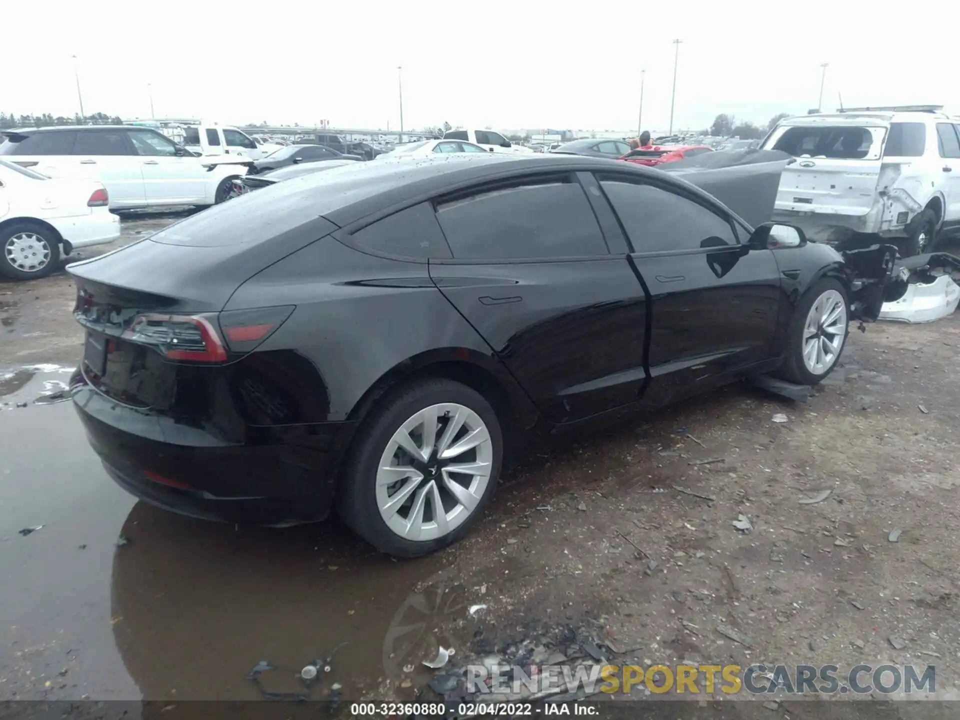 4 Фотография поврежденного автомобиля 5YJ3E1EA9MF019319 TESLA MODEL 3 2021